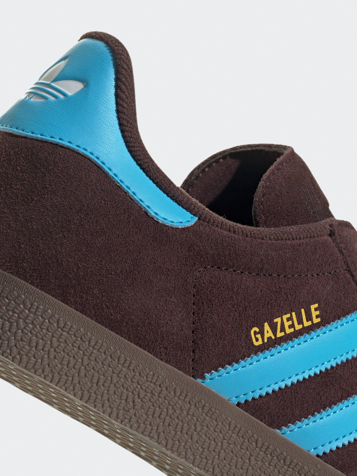 adidas gazelle silver green womens adidas Shoe Palace Exclusive Gazelle Mens Lifestyle Shoes White Brown IF4600