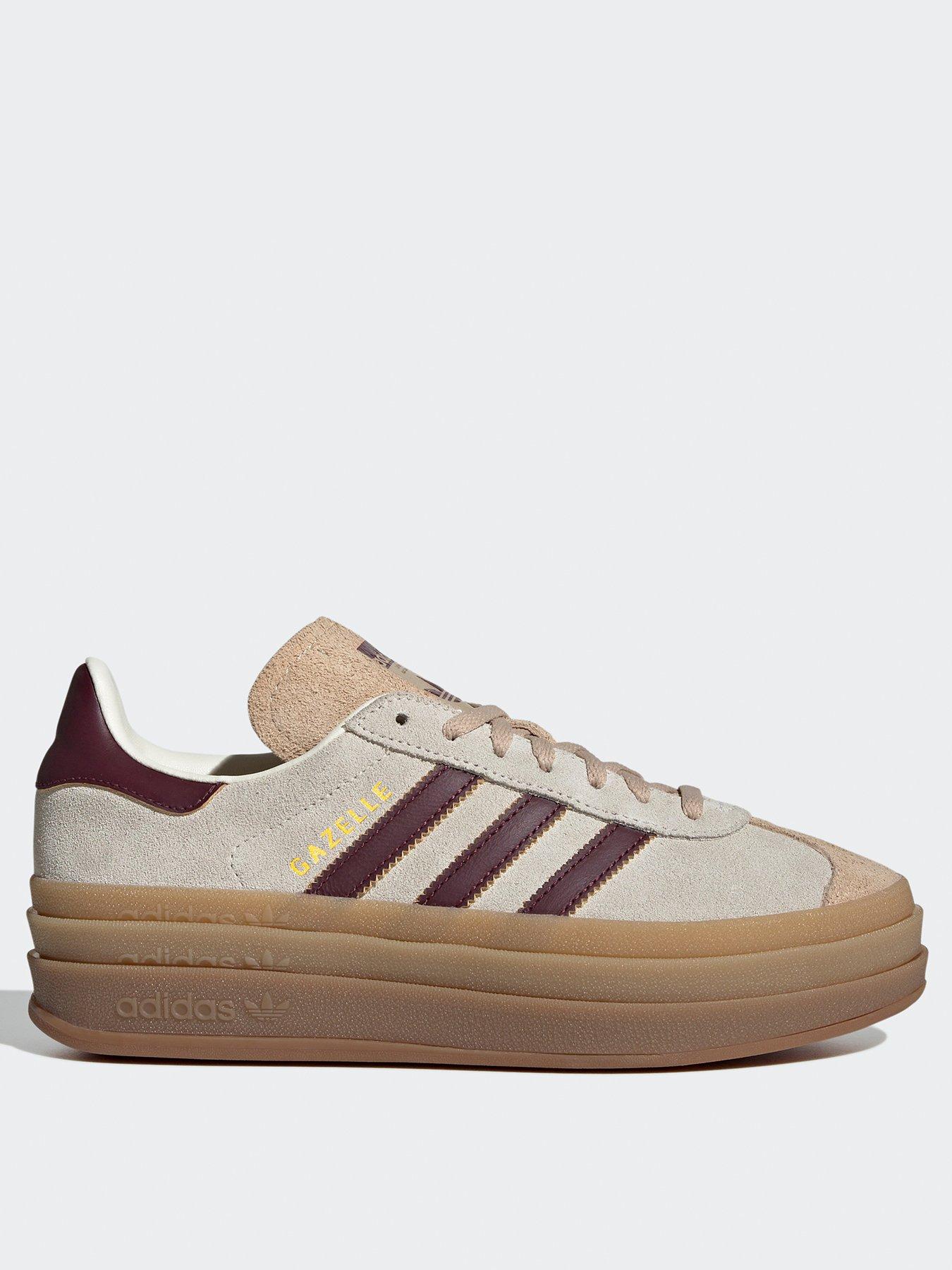 Image 2 of 8 of adidas Originals Womens Gazelle Bold Trainers - Beige