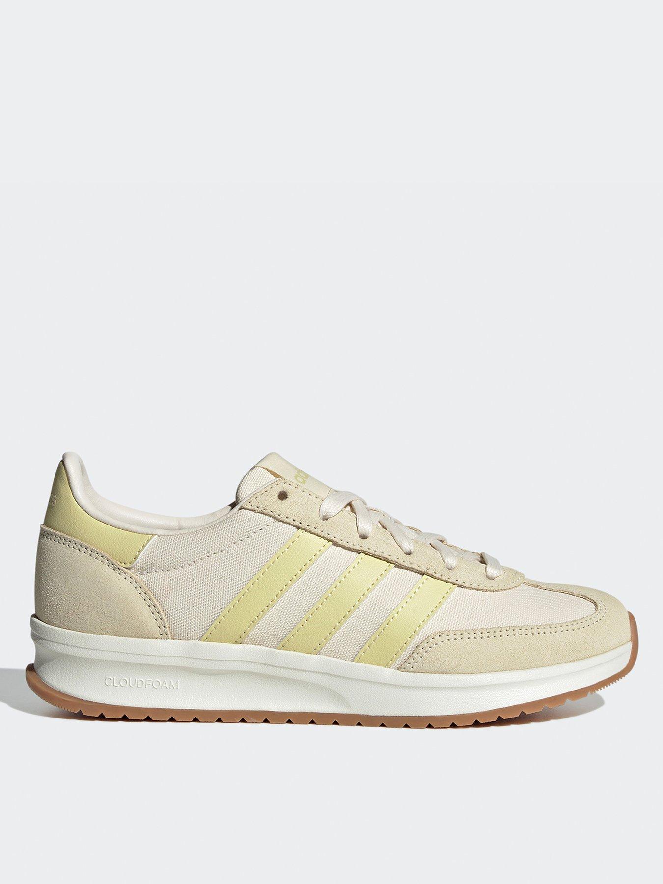 undefined Womens Run 70S 20 Trainers - Wonder White/Powder Yellow