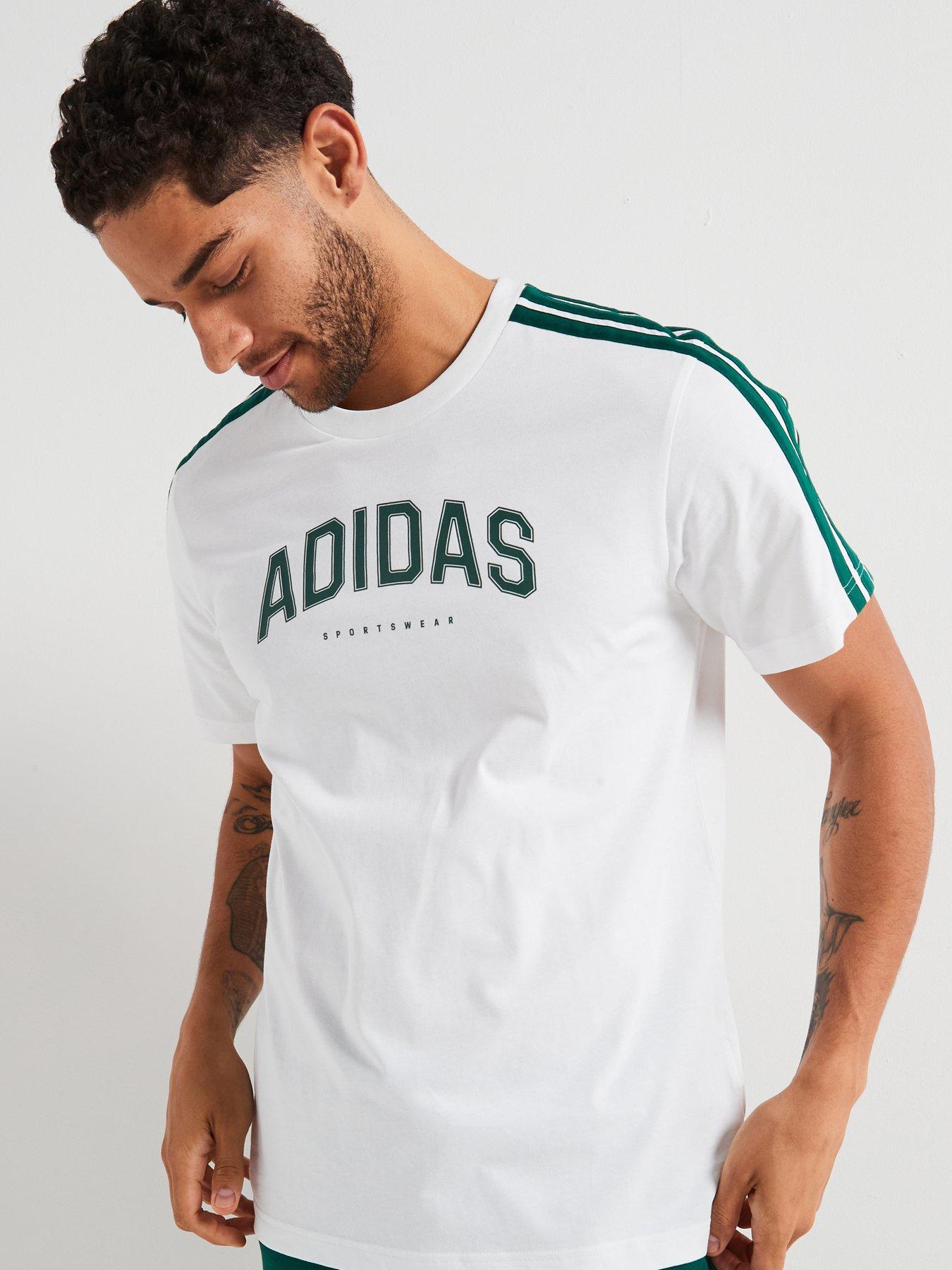 undefined Men's Codes Collegiate Linear Graphic Tee - White