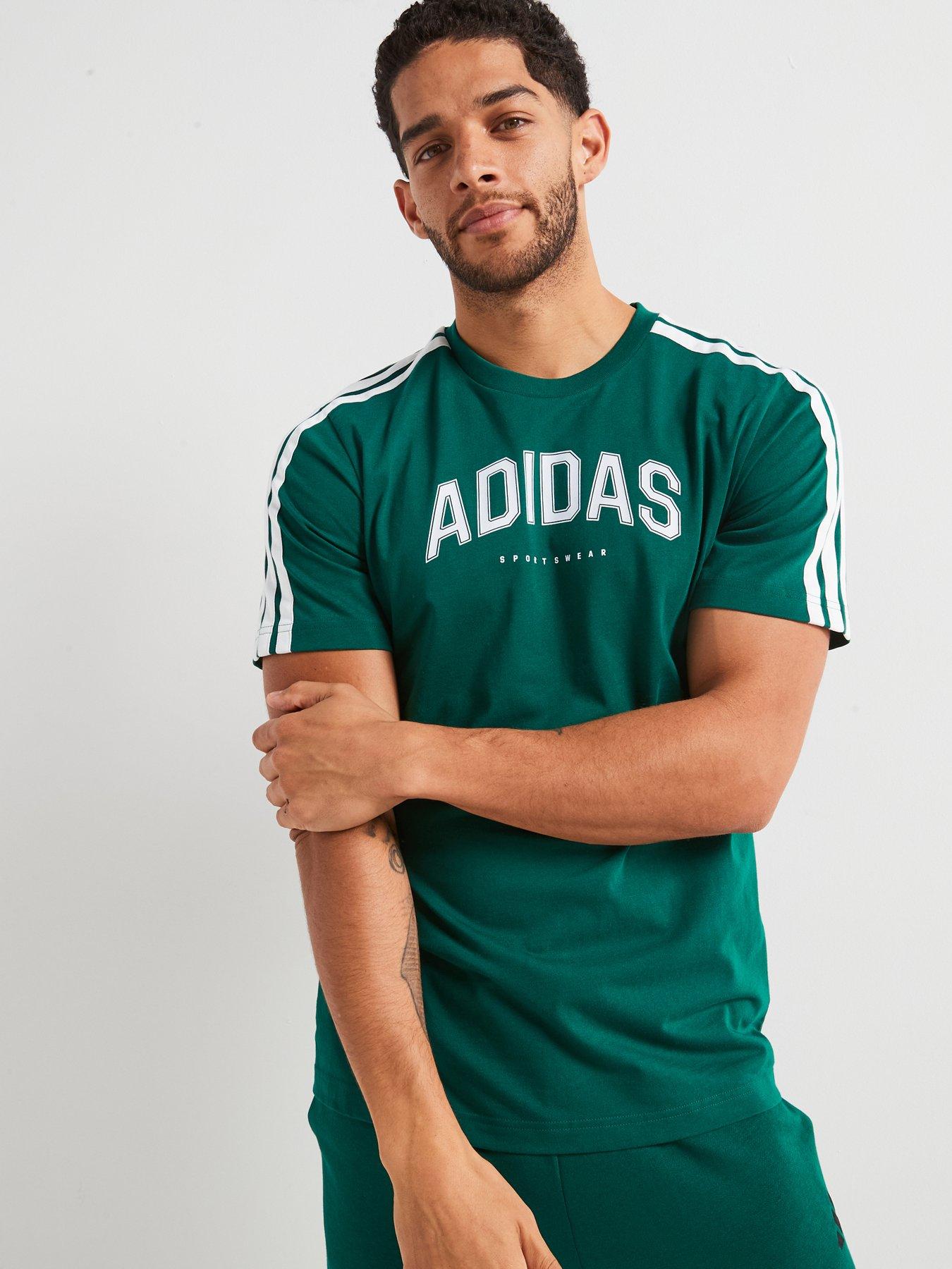 undefined Men's Codes Collegiate Linear Graphic Tee - Collegiate Green