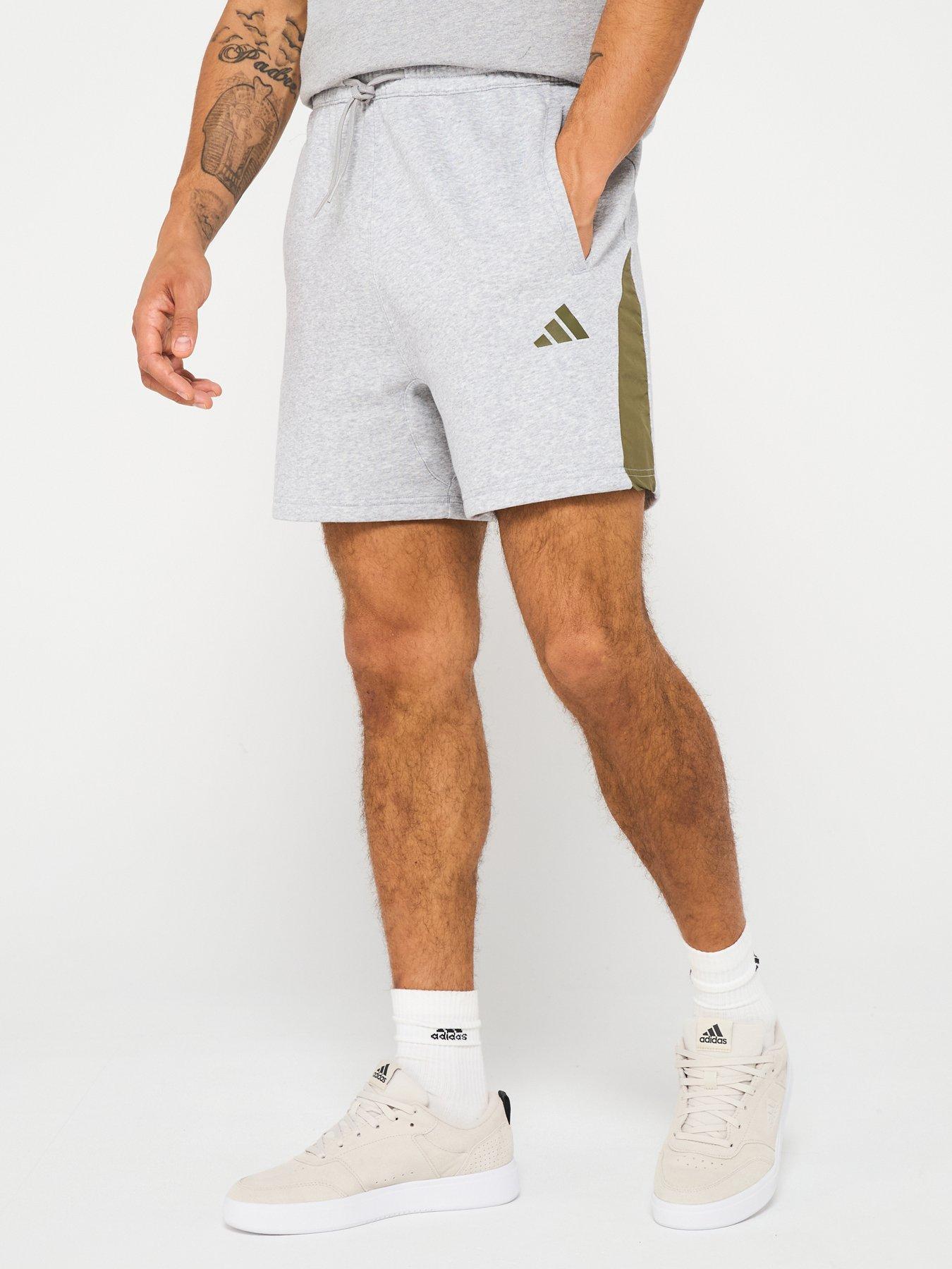 undefined Mens Seasonal Essentials Colorblock Shorts - Grey