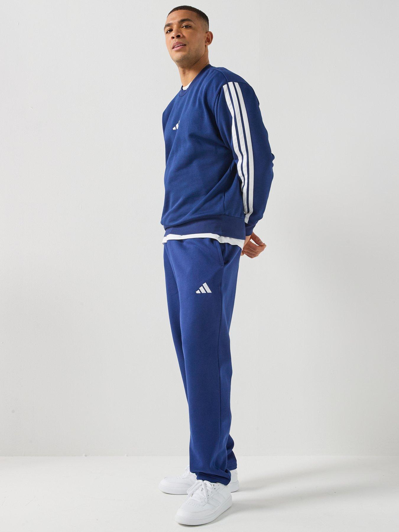 adidas Sportswear Men's Essential 3-Stripe Fleece Sweatshirt