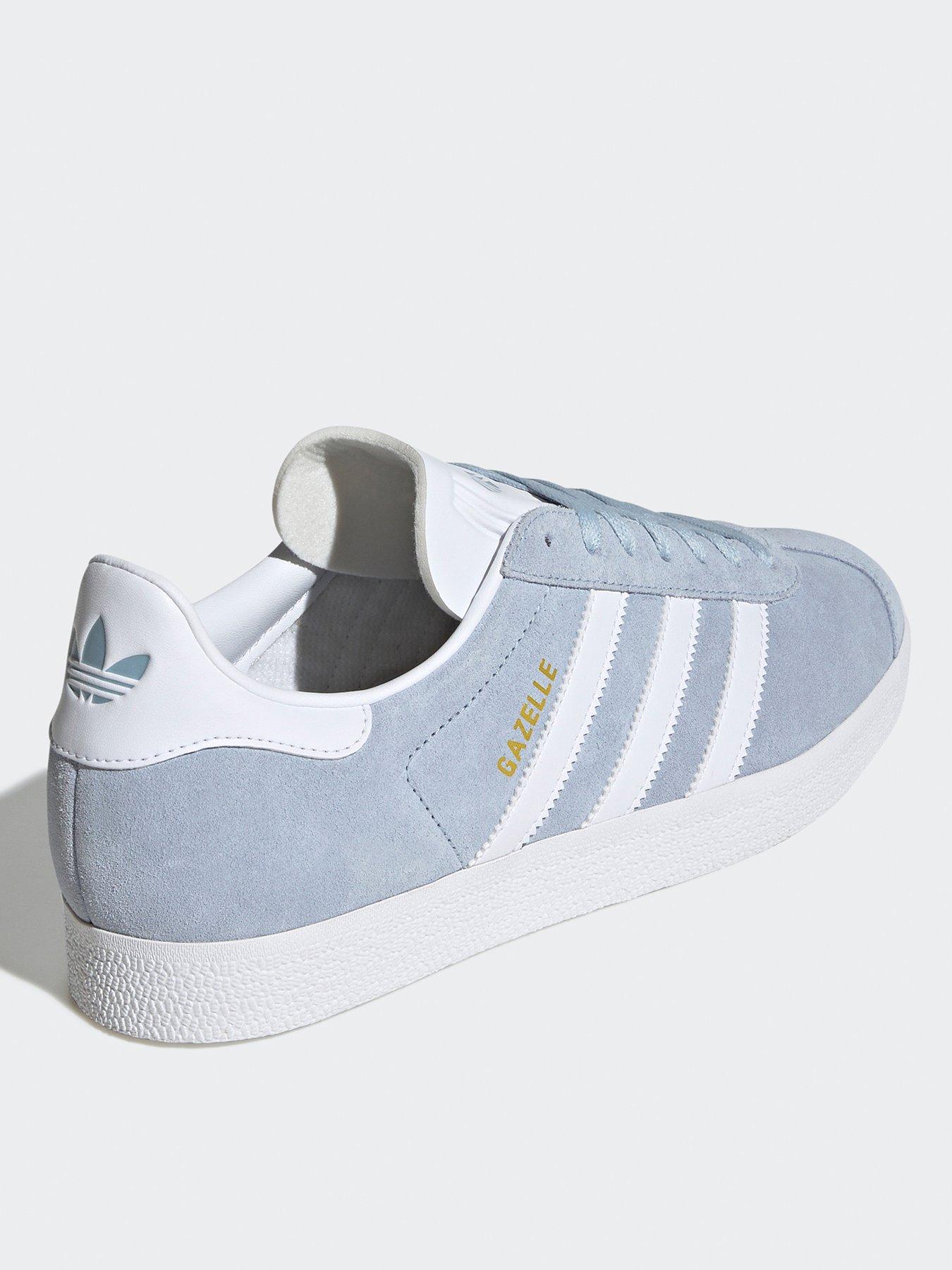 Image 2 of 6 of adidas Originals Unisex Gazelle Trainers - Blue/White/Gold Metallic
