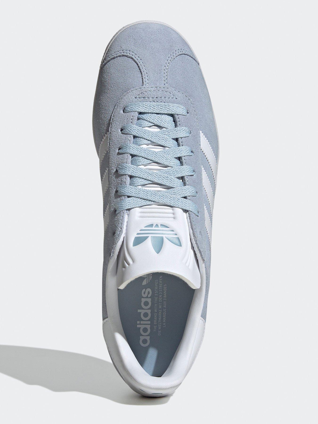 Image 4 of 6 of adidas Originals Unisex Gazelle Trainers - Blue/White/Gold Metallic
