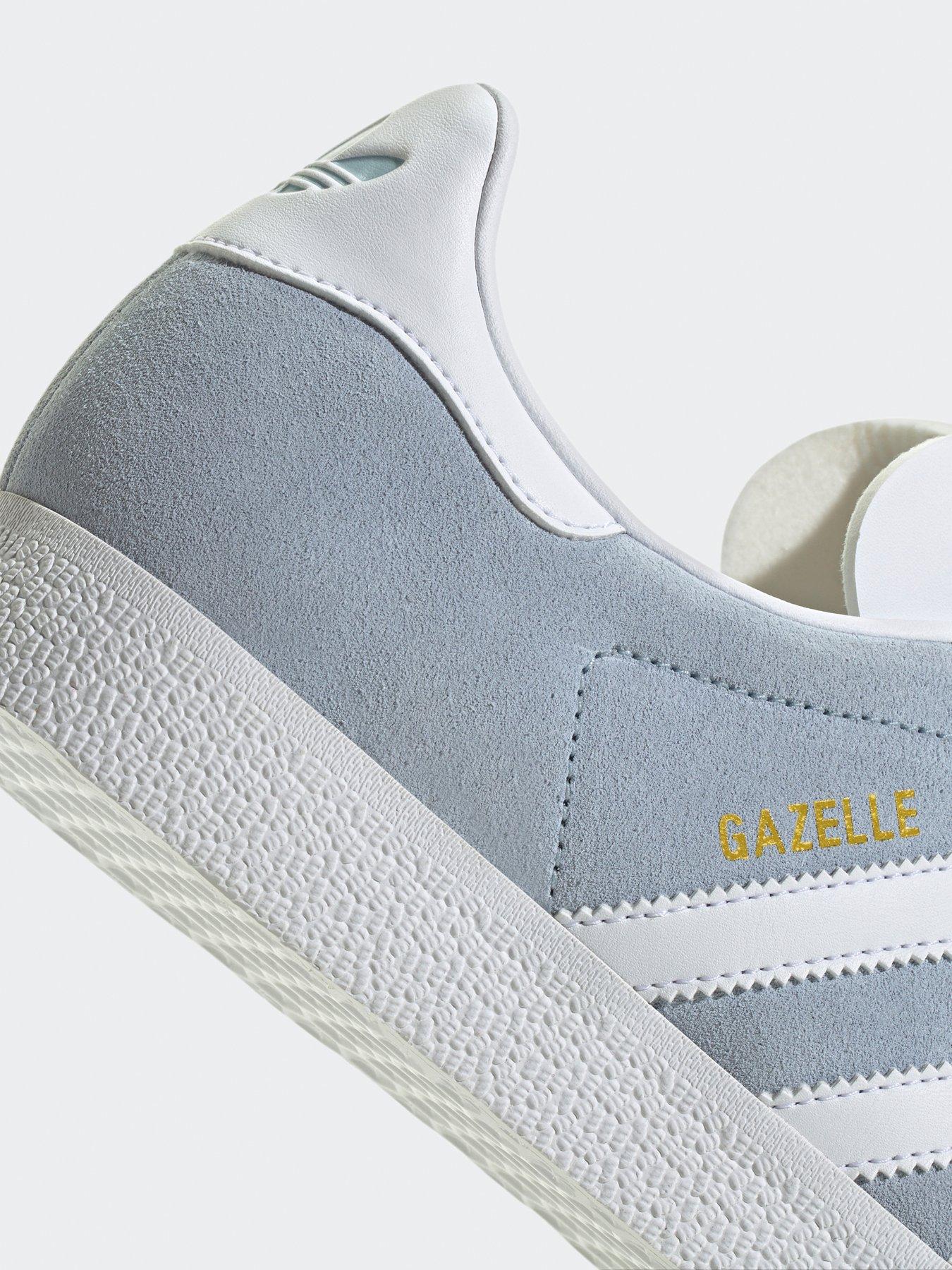 Image 6 of 6 of adidas Originals Unisex Gazelle Trainers - Blue/White/Gold Metallic