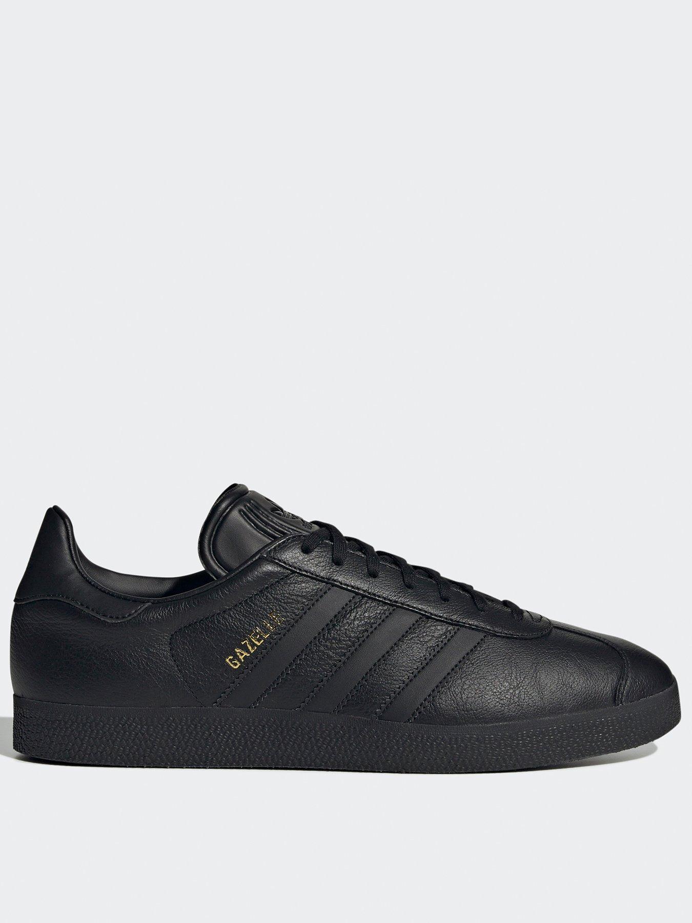 adidas gazelle silver green womens adidas Originals Gazelle Trainers in Core Black/White