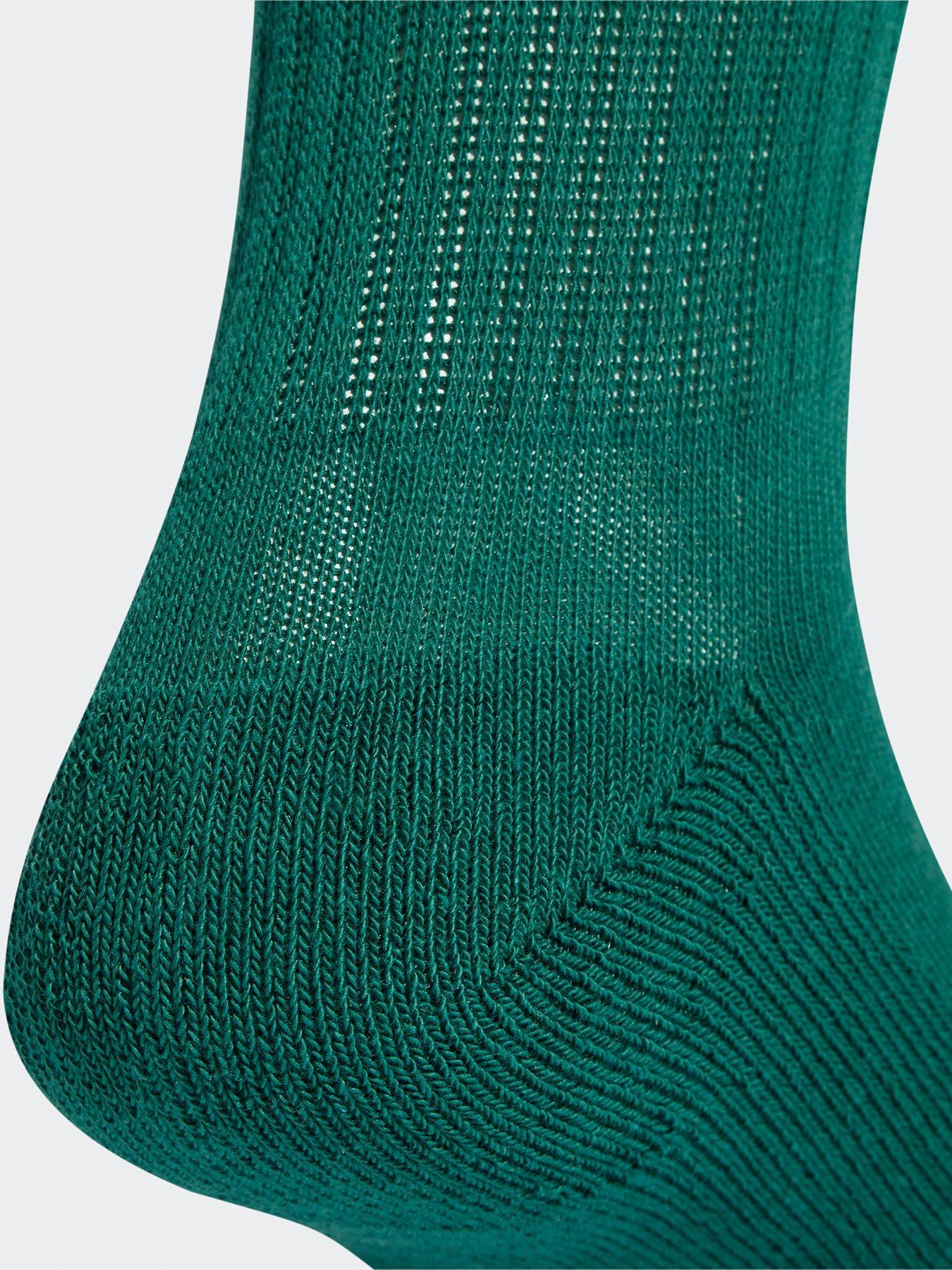 Image 4 of 4 of adidas Sportswear Unisex Linear Crew Cushioned Socks 3 Pairs - Green