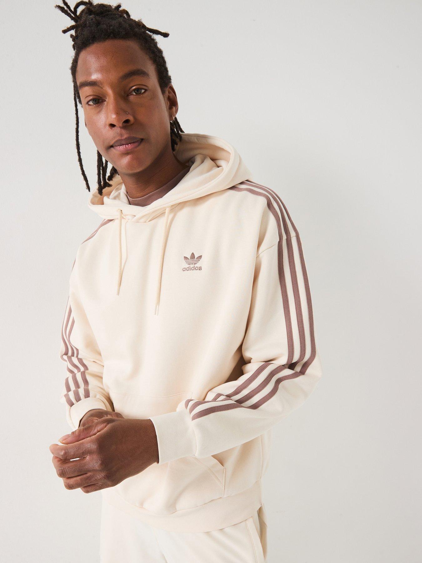 undefined Mens Adicolor Oversized Hoodie - Off White
