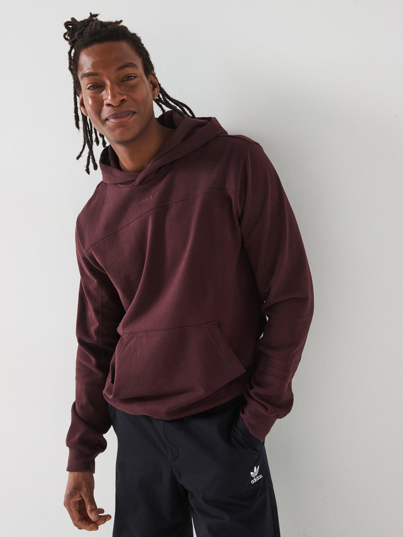 undefined Mens Overhead Hoodie - Brown