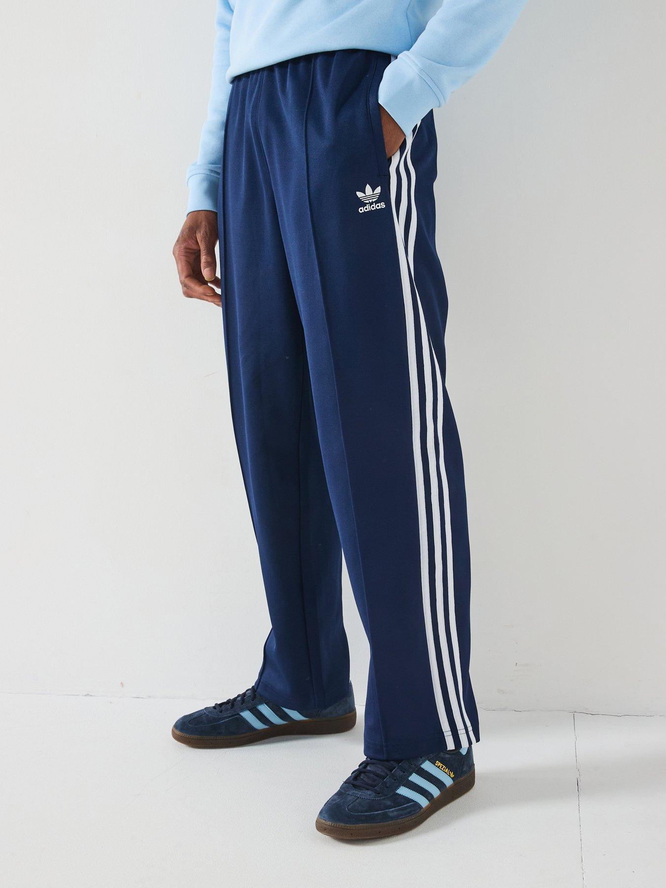 undefined Mens Adicolor Baggy Track Pant - Navy