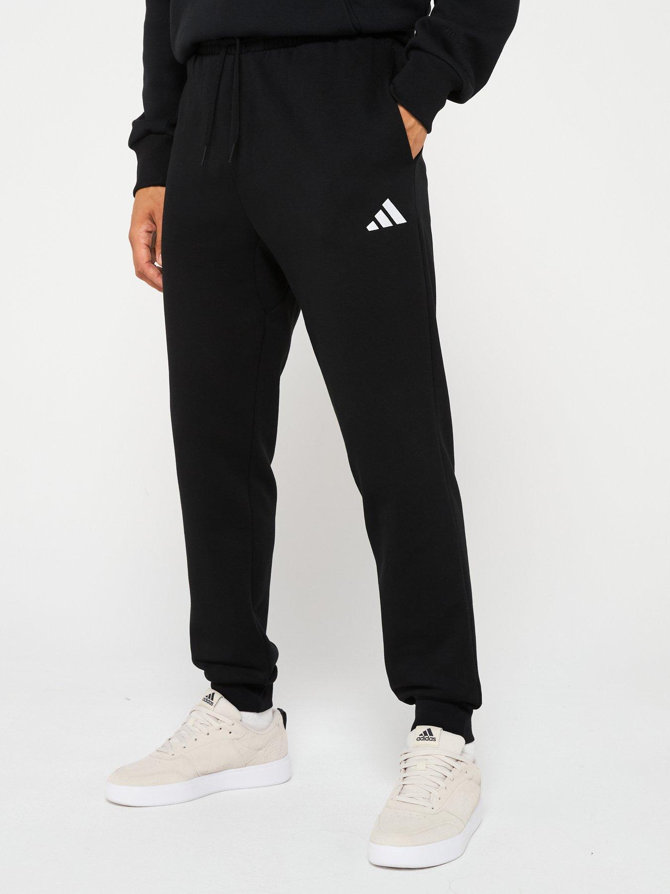 adidas Sportswear Mens Essentials Feelcozy Fleece Joggers - Black