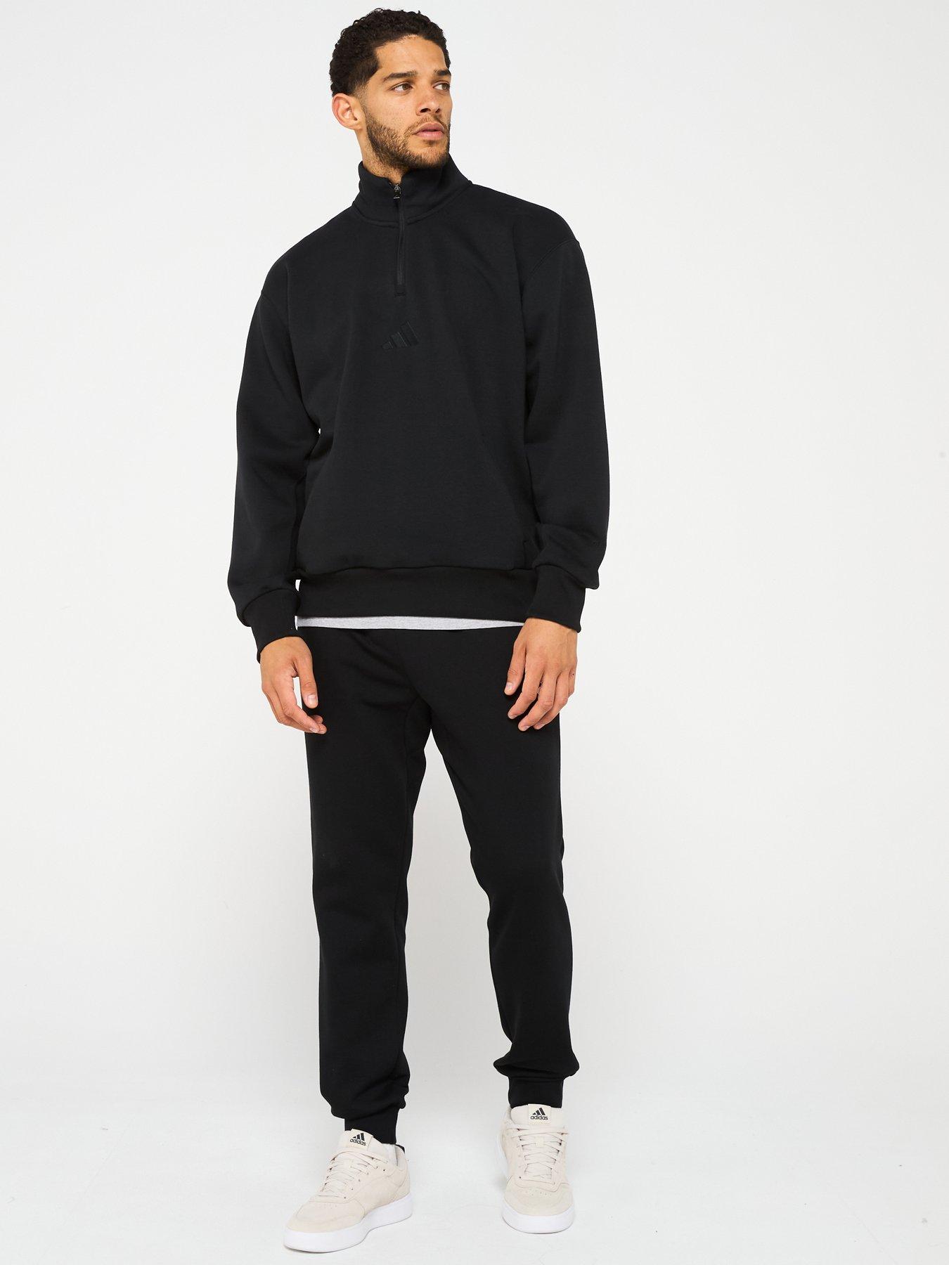 Image 3 of 5 of adidas Sportswear Mens Essentials Feelcozy Fleece Joggers - Black