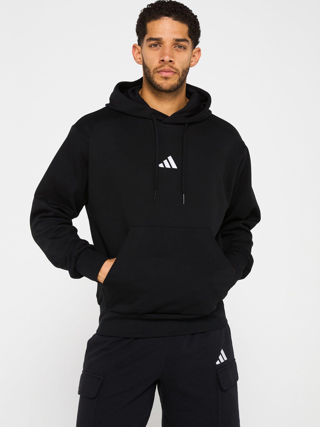 adidas Sportswear Men's Essentials Feelcozy Hoodie - Black