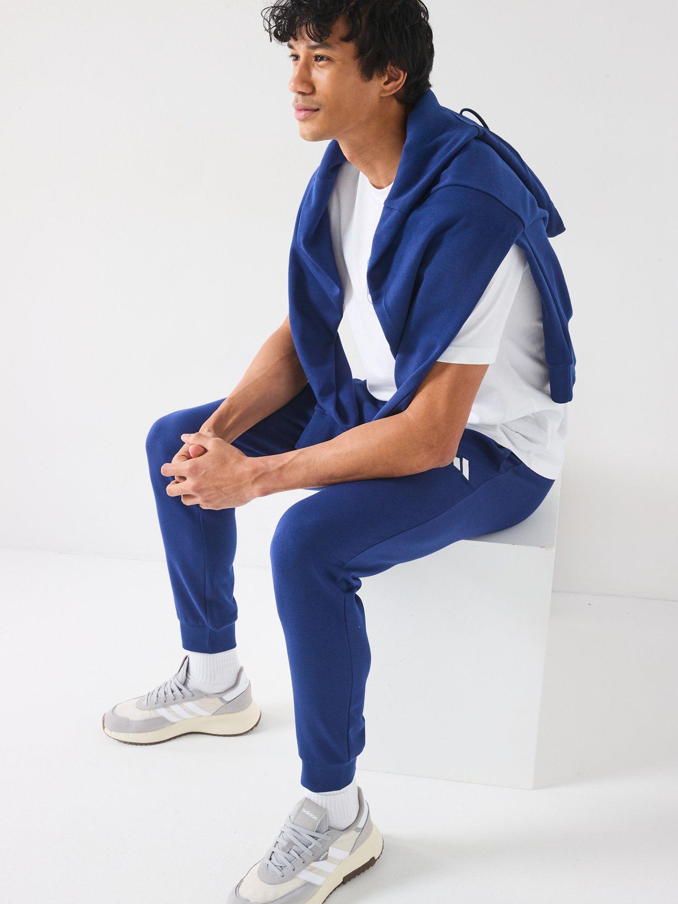 Image 4 of 6 of adidas Sportswear Men's Essentials Feelcozy Fleece Pant - Blue