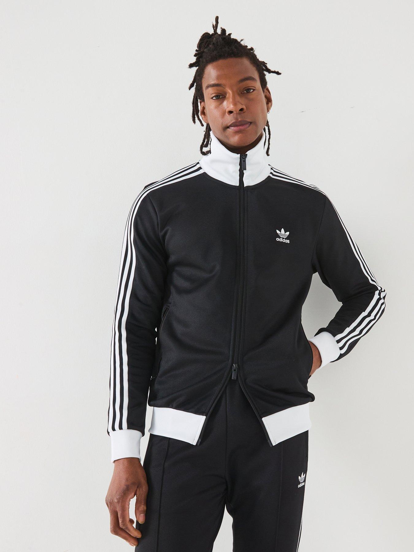 undefined Mens Adicolor Classic Full Zip Top - Black