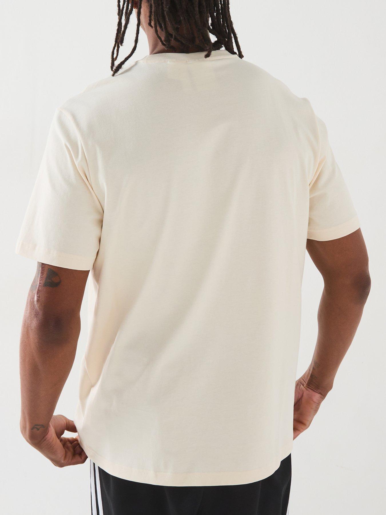 Image 2 of 6 of adidas Originals Men's Skeleton Trefoil T-Shirt - Wonder White