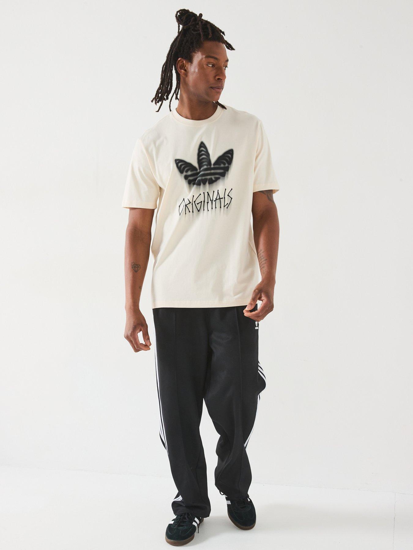 Image 3 of 6 of adidas Originals Men's Skeleton Trefoil T-Shirt - Wonder White