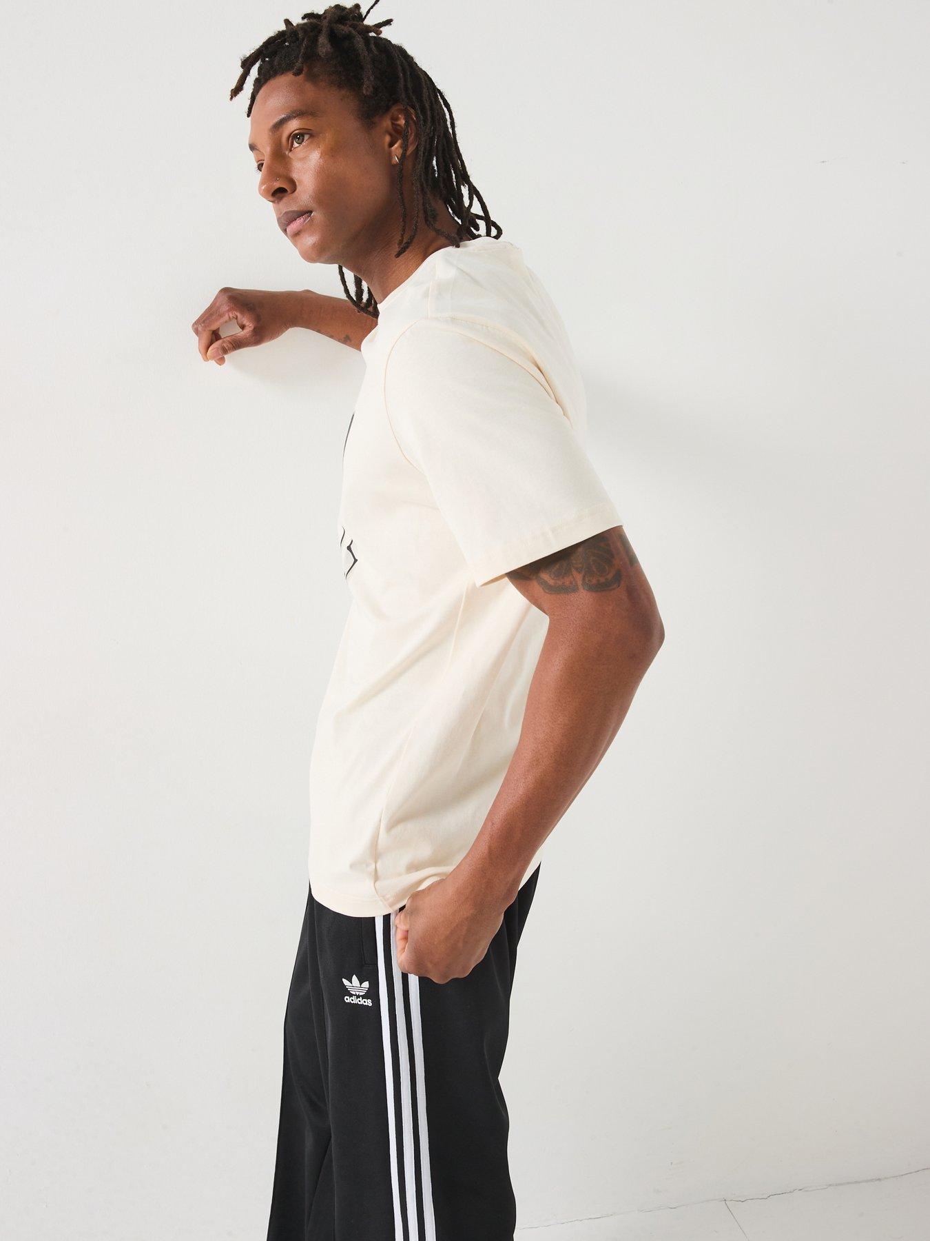Image 4 of 6 of adidas Originals Men's Skeleton Trefoil T-Shirt - Wonder White