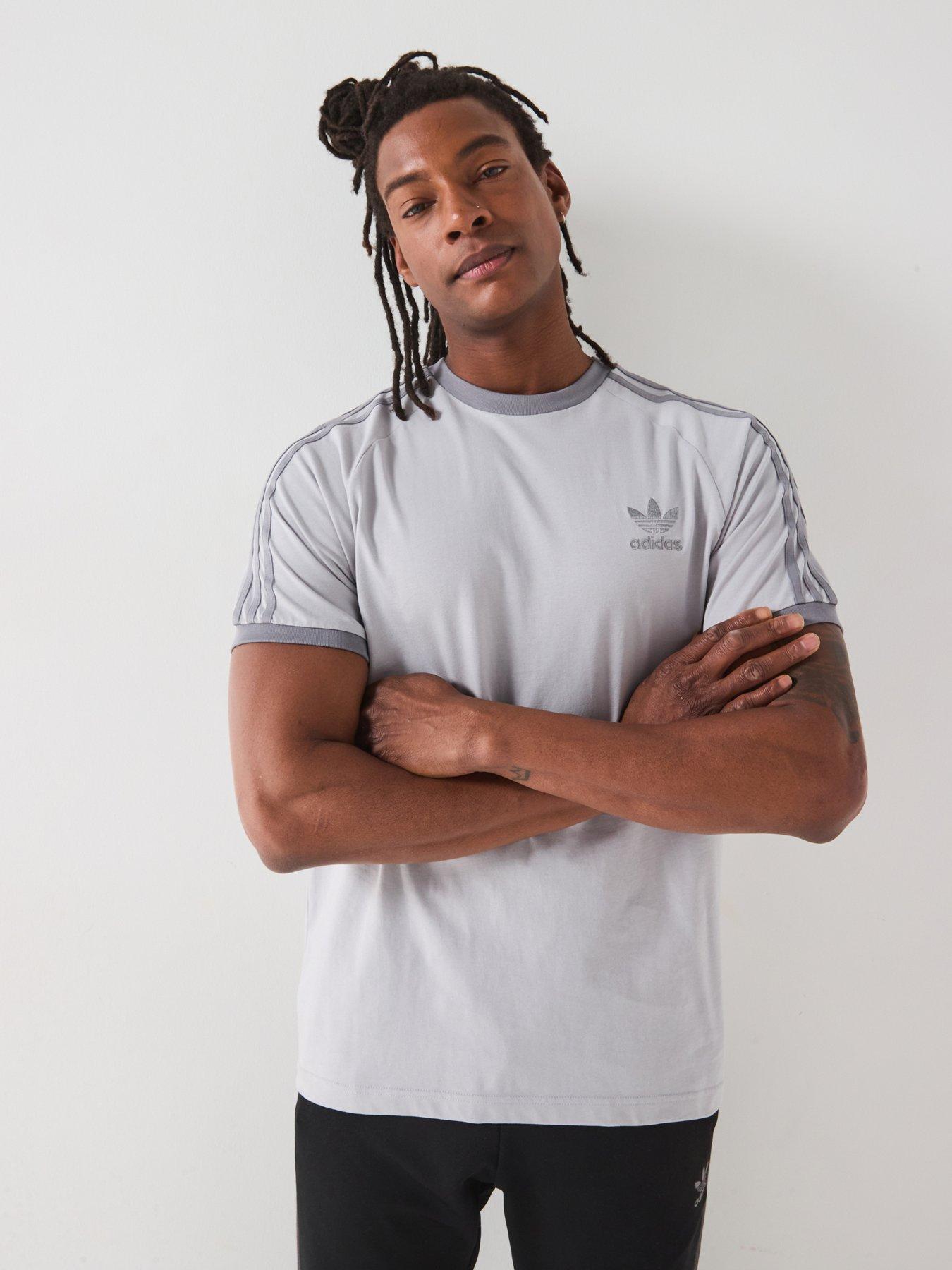 undefined Men's Classics 3-Stripe T-Shirt - Grey