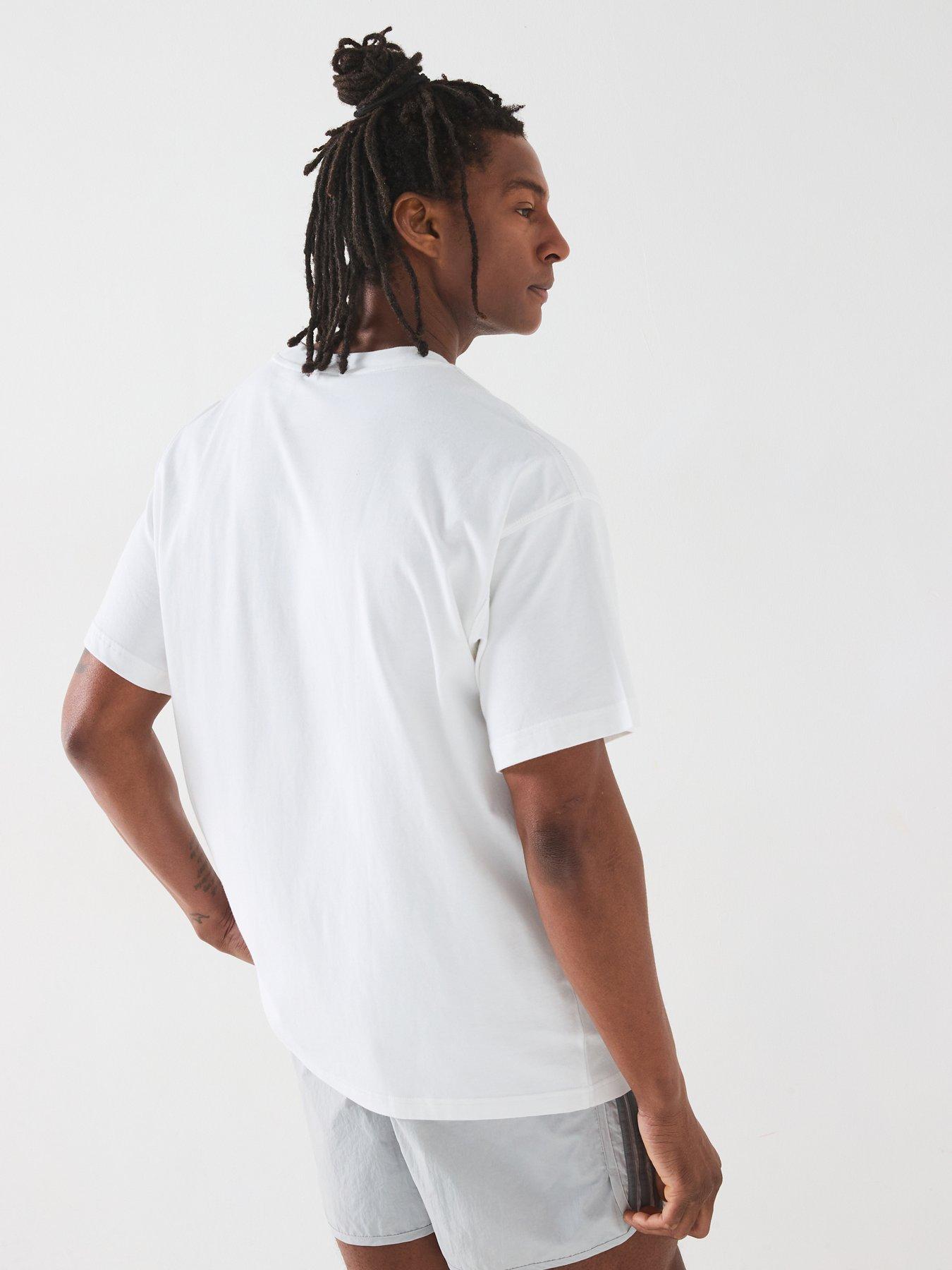 Image 2 of 6 of adidas Originals Mens Trefoil Essentials Oversized T-Shirt - White