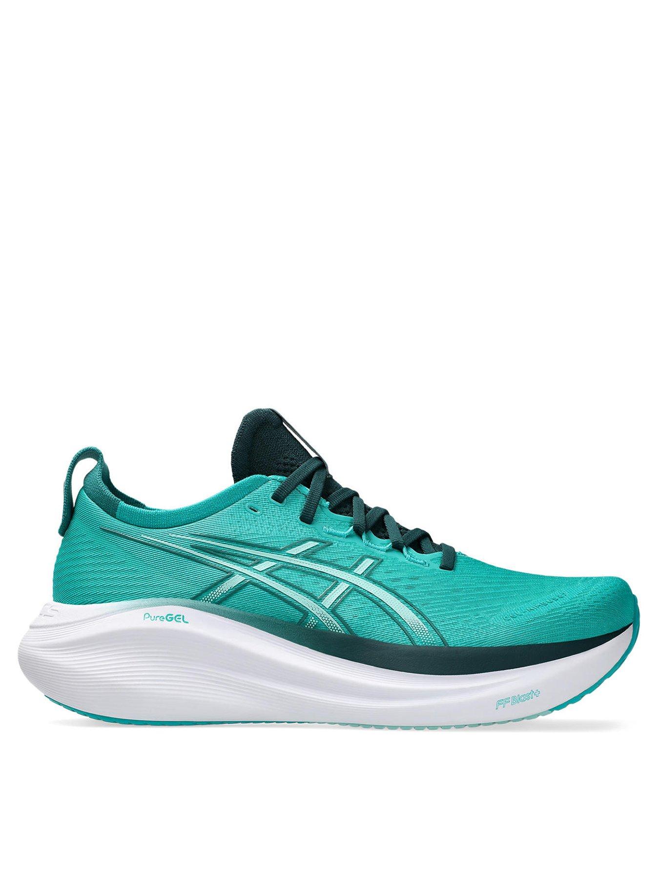 undefined Mens Running Gel-Nimbus 27 Trainers - Teal - Green