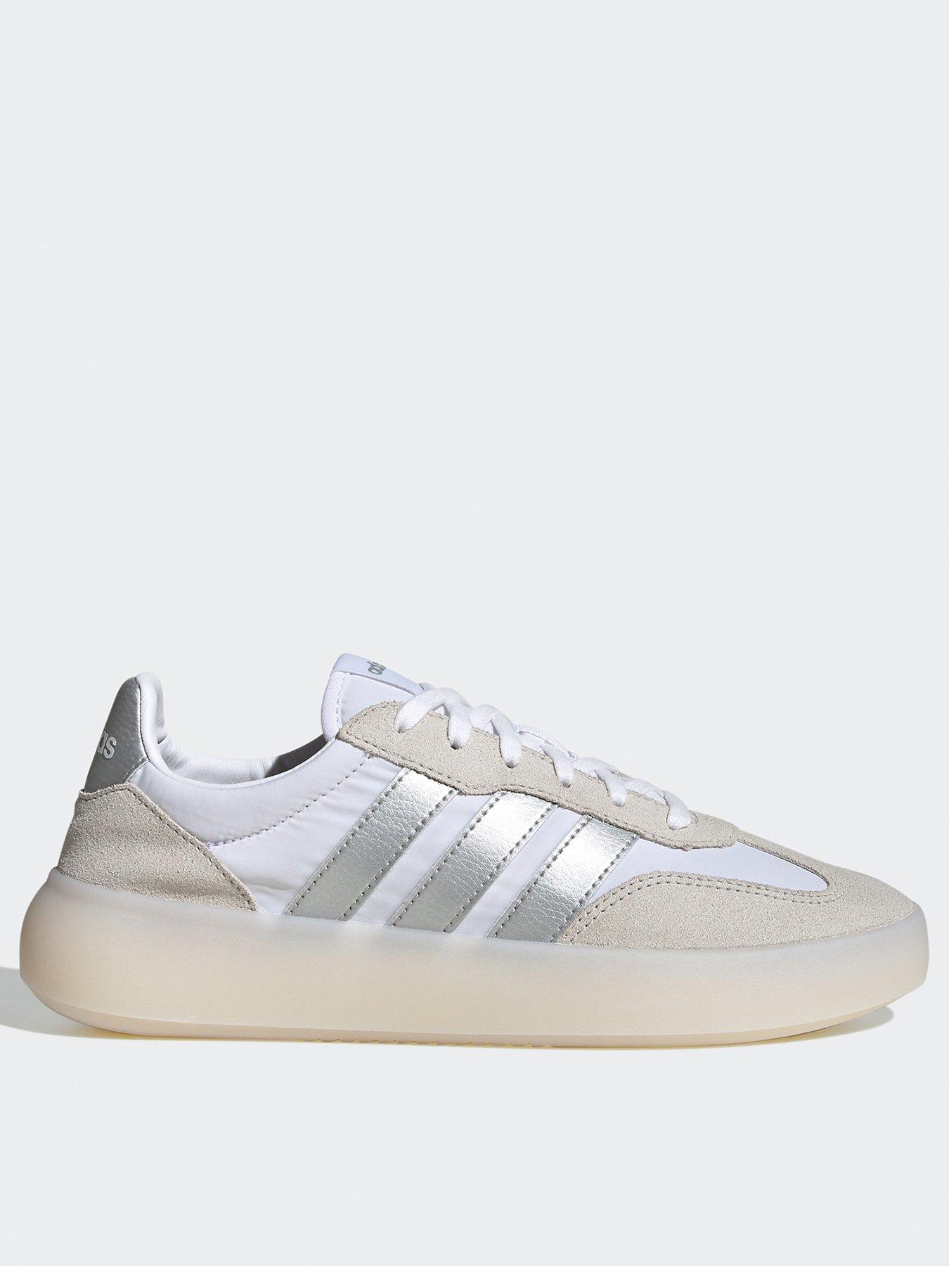 adidas Sportswear: Women's Barreda Decode Trainers - White/Matte Silver/Grey