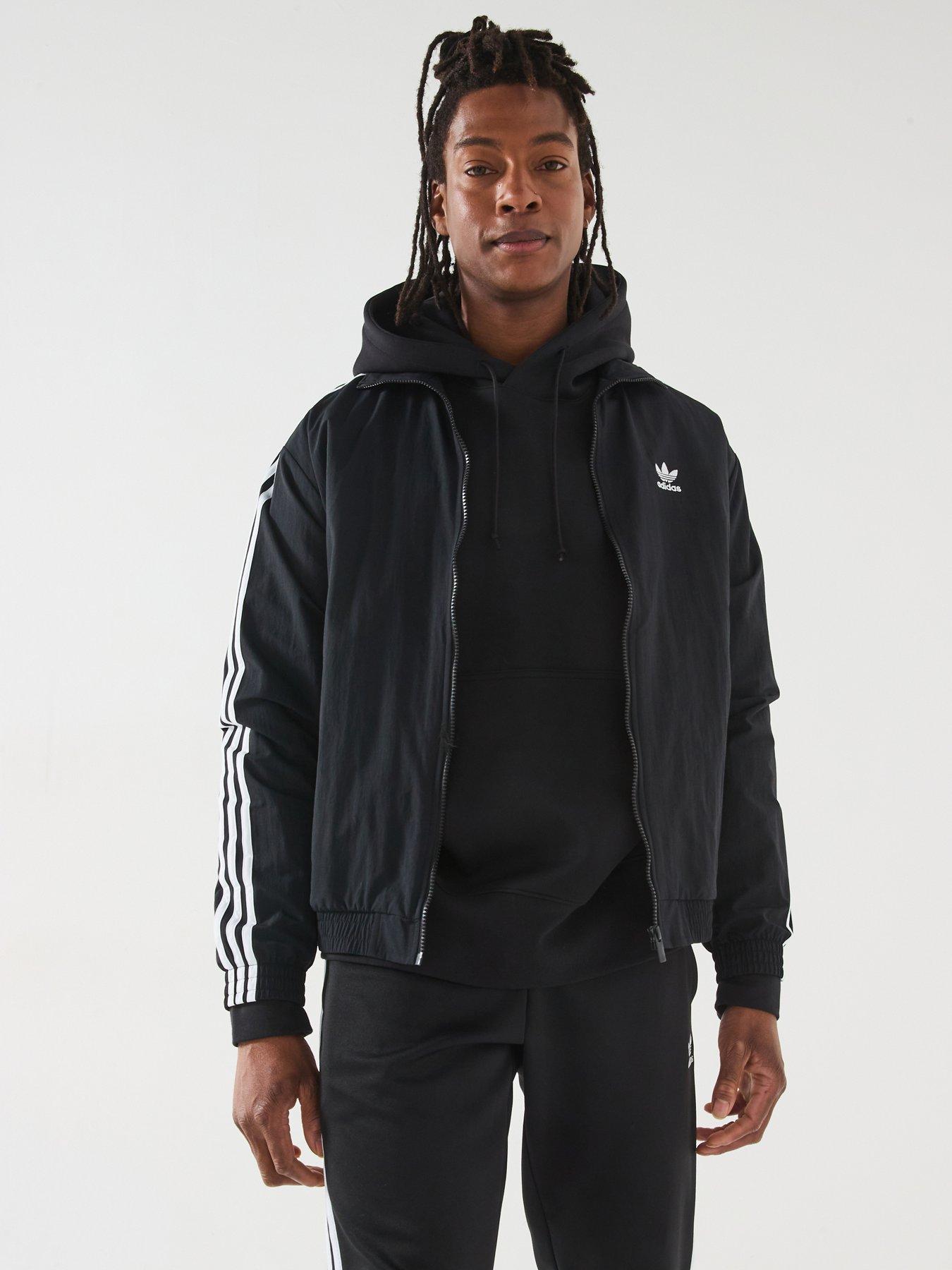 undefined Mens Woven Firebird Track Top - Black