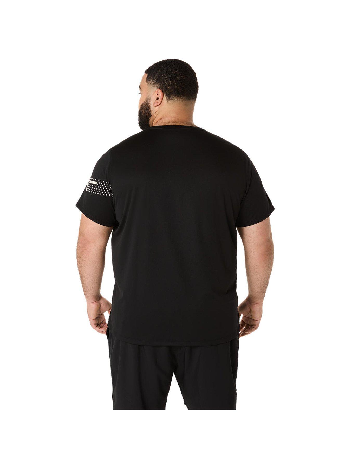 Image 2 of 6 of Asics Mens Icon Short Sleeve Top - Black