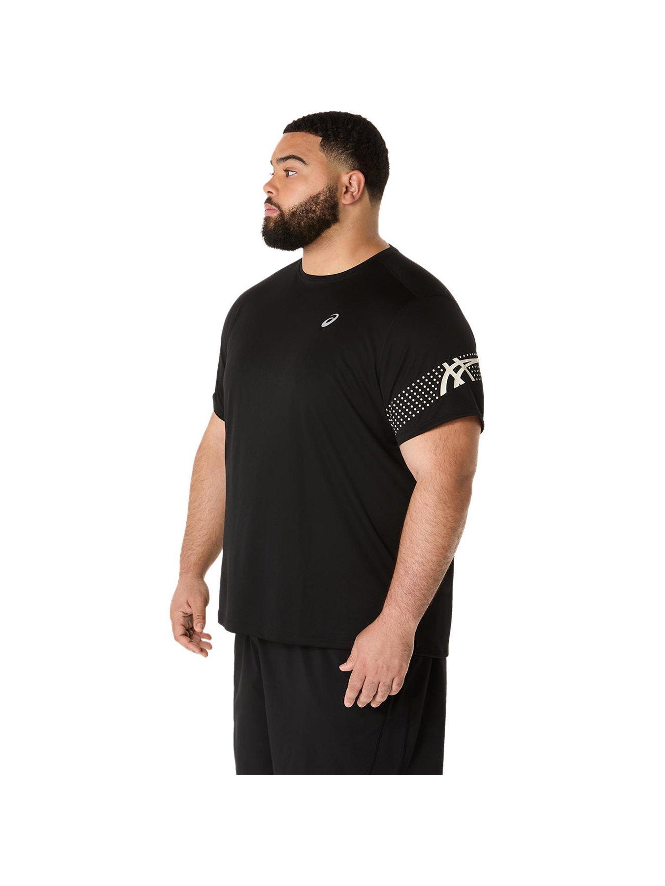 Image 4 of 6 of Asics Mens Icon Short Sleeve Top - Black