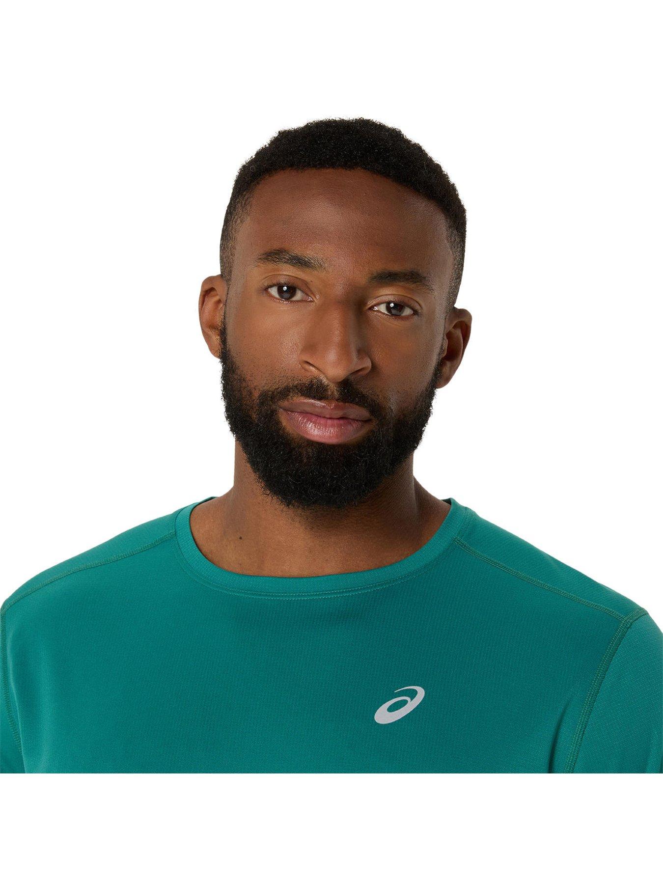 Image 5 of 6 of Asics Mens Running Icon T-Shirt - Green