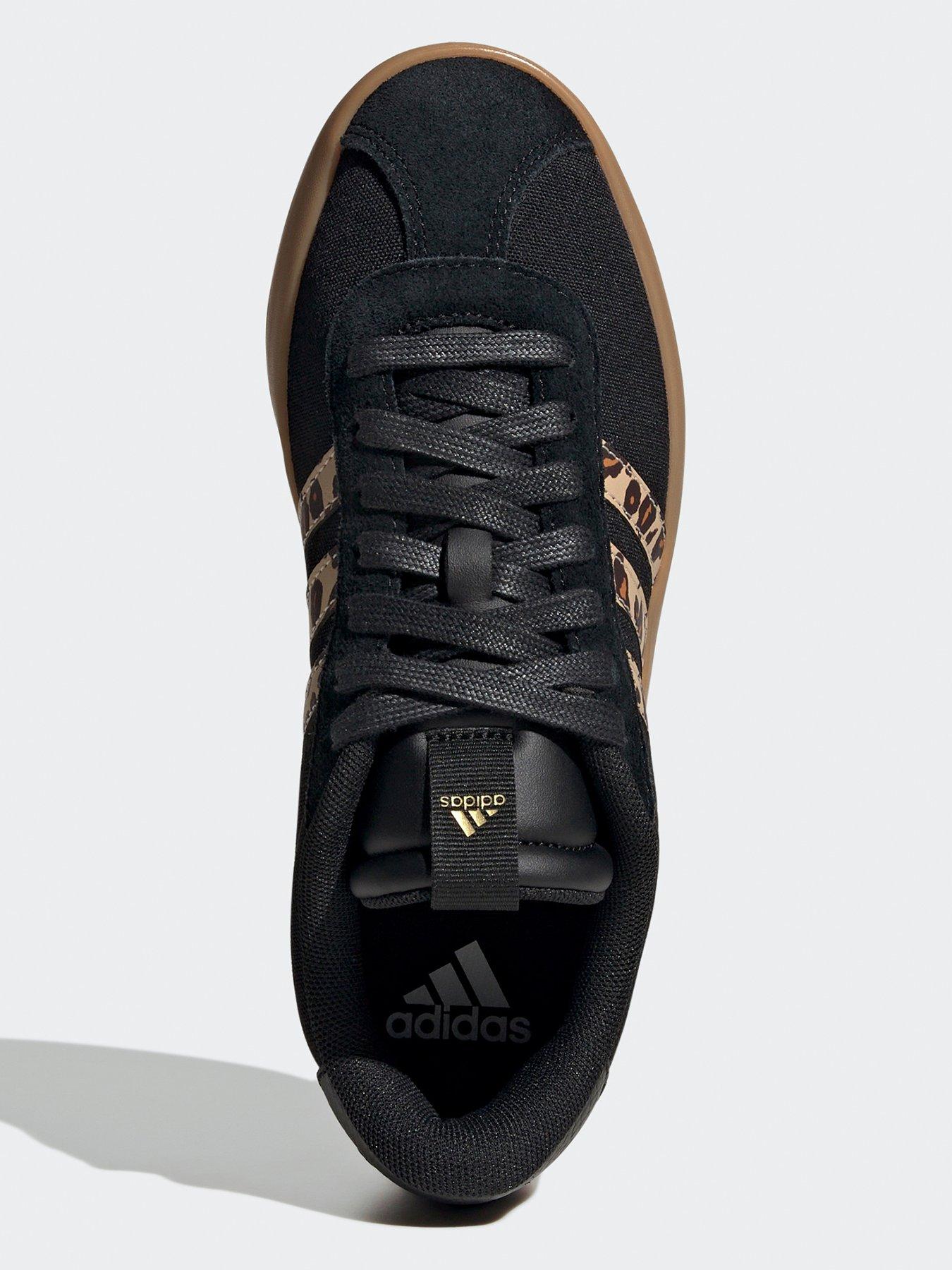 adidas Sportswear Womens Vl Court 30 Trainers Black/Leopard Very