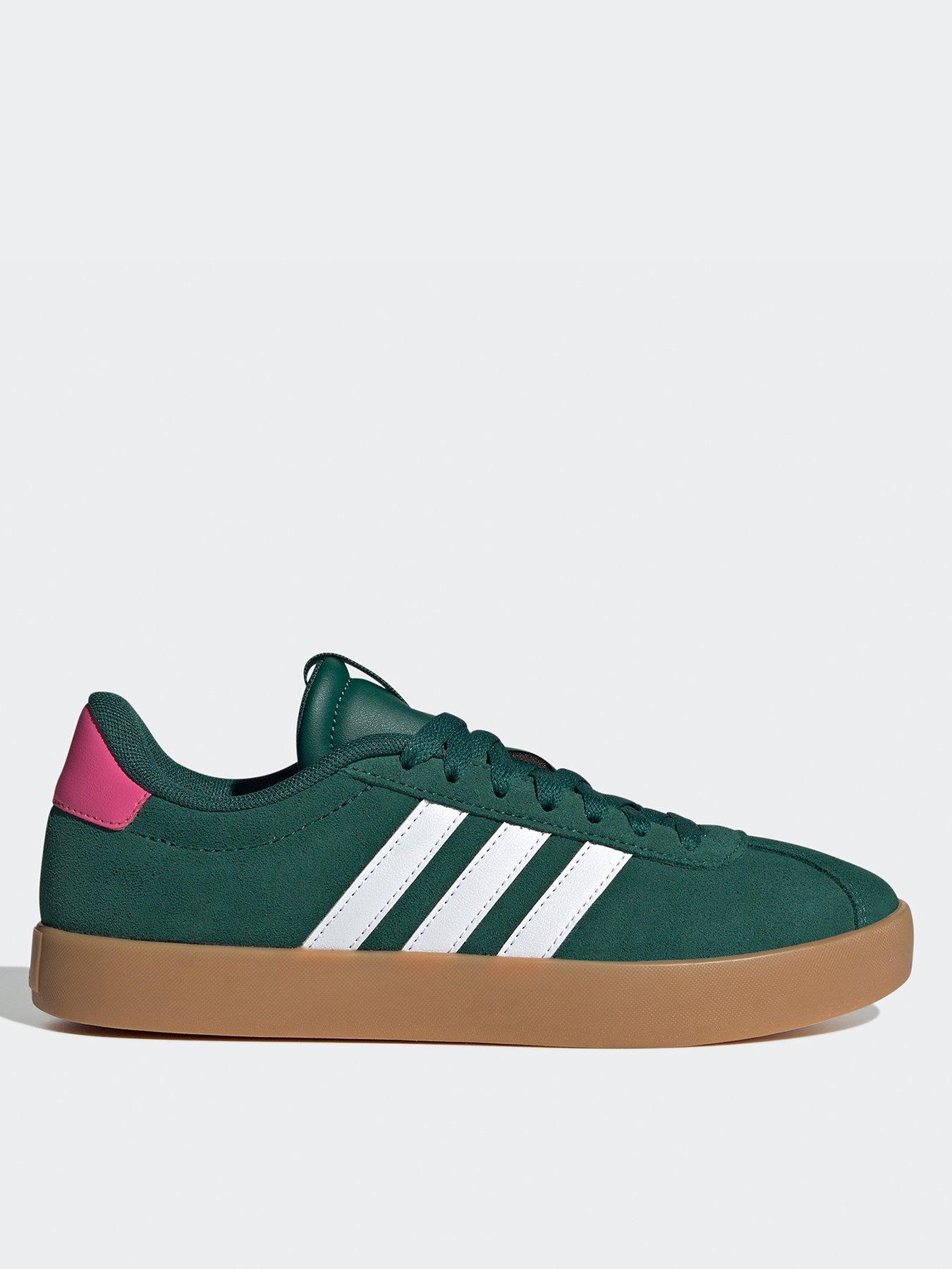 adidas Sportswear Womens VL Court 3.0 Trainers - Green/Cloud White/Pulse Magenta