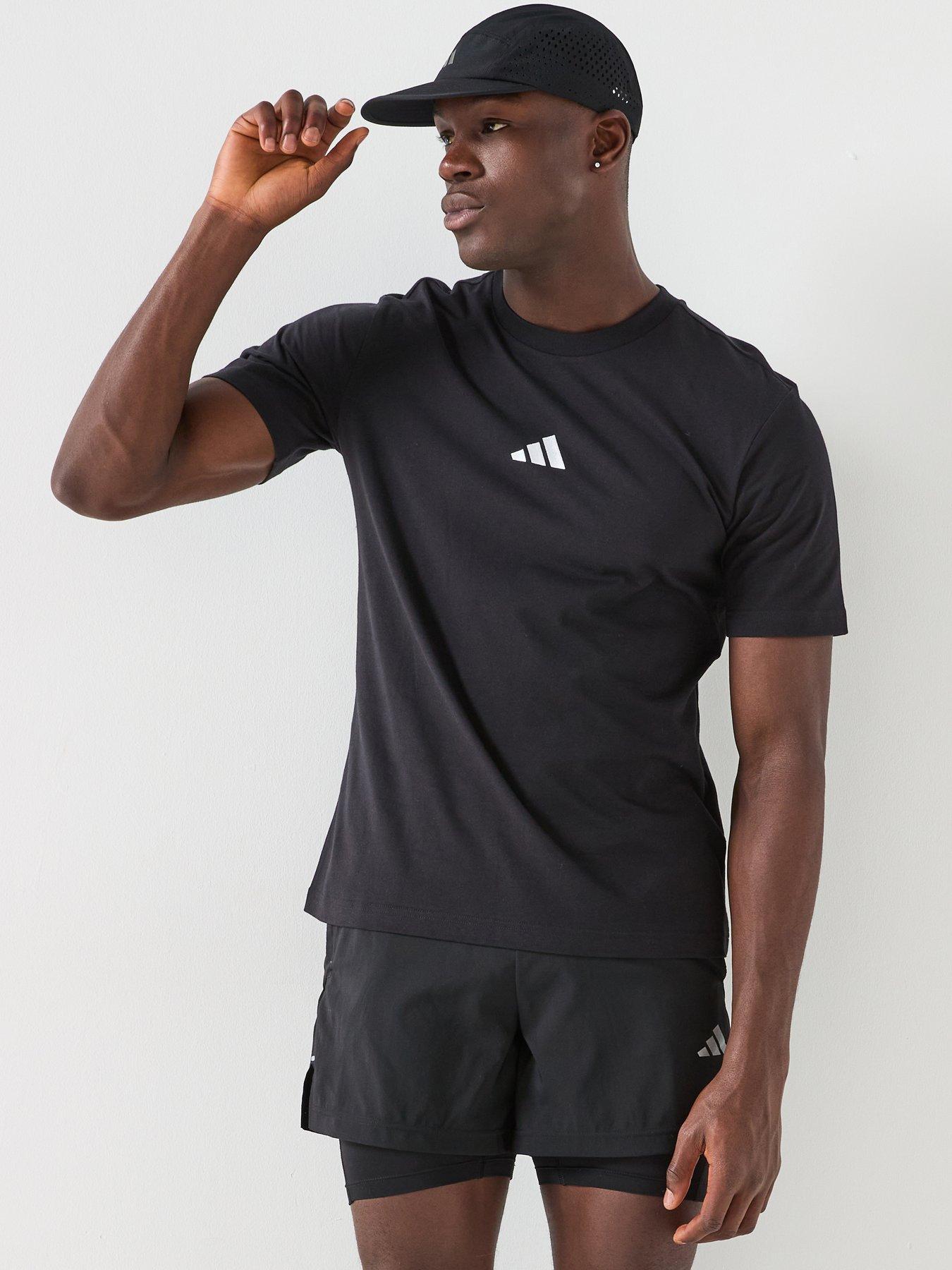 adidas Sportswear Men's Essentials Small Logo Single Tee, Black, Size 2Xl, Men