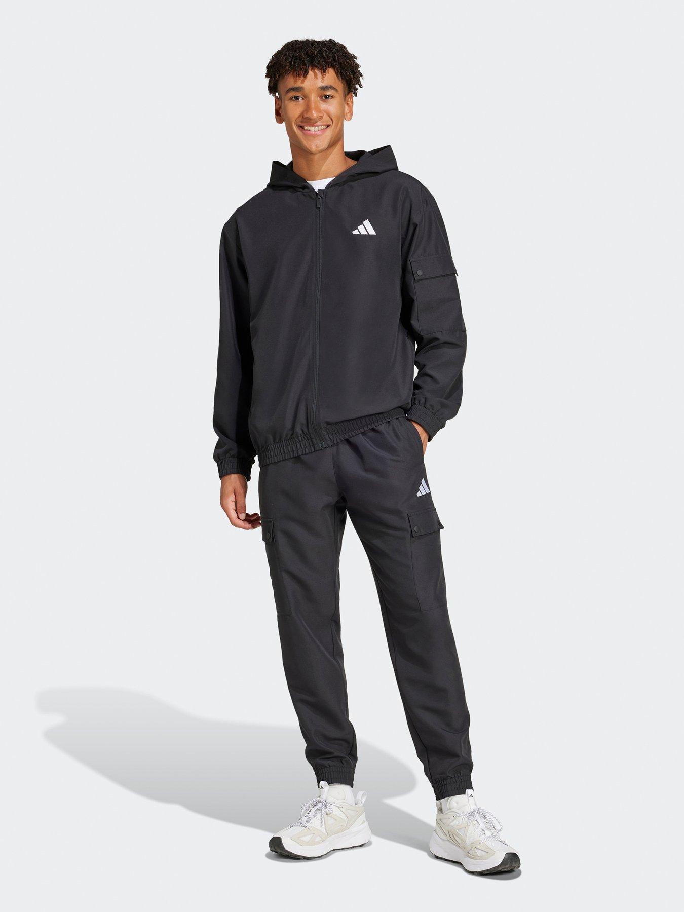 undefined Mens Sportswear Woven Cargo Tracksuit - Black