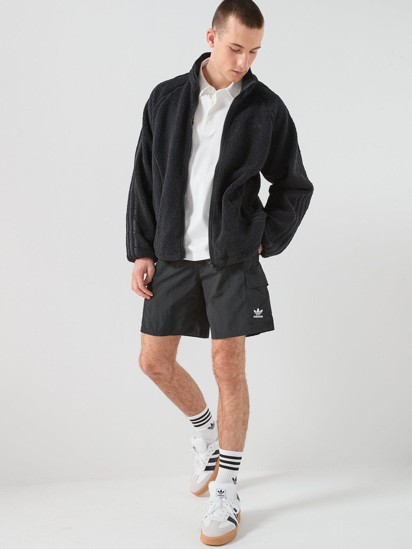 adidas Originals Mens Trefoil Essentials Woven Shorts - Black | Very