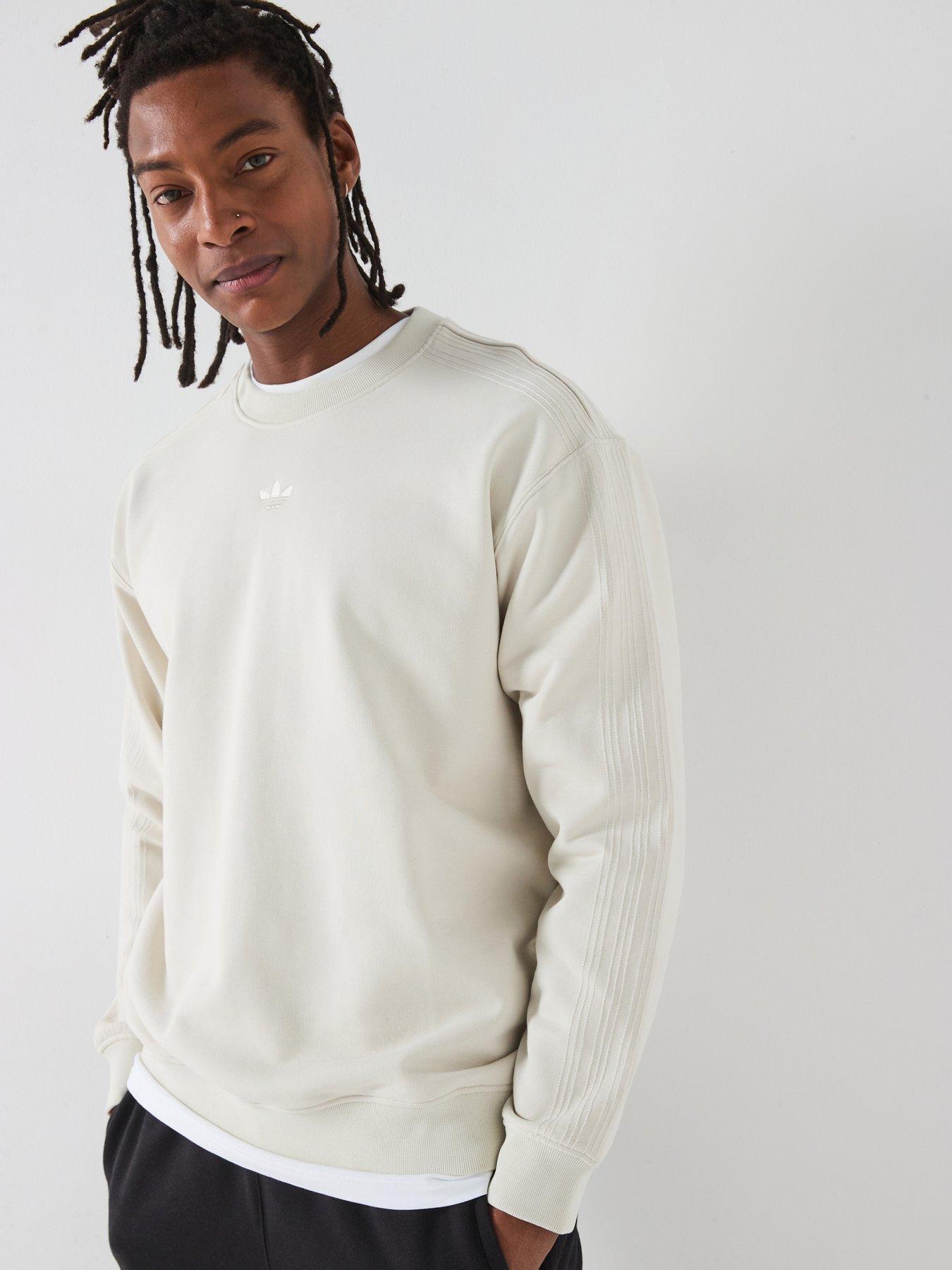 adidas Originals Mens Premium Essentials Crew Sweat, Alumina, Size 2Xl, Men