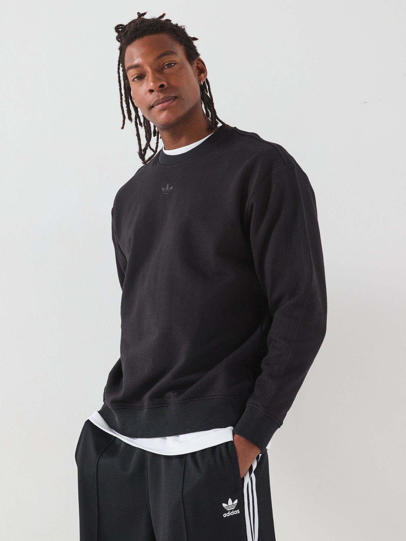 undefined Mens Premium Essentials Crew Sweat - Black