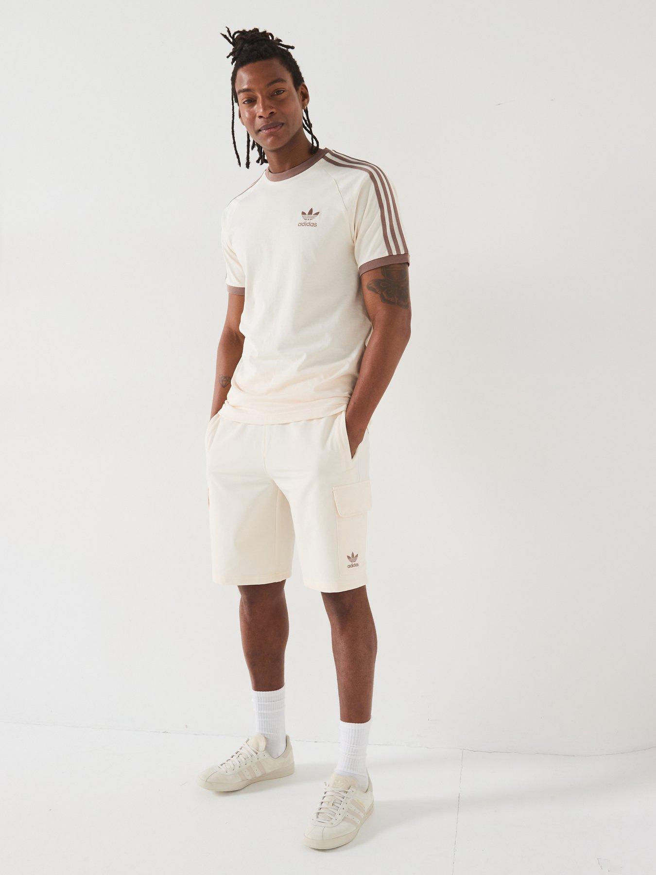 Image 3 of 6 of adidas Originals Mens Adicolor 3-Stripe T-Shirt - White