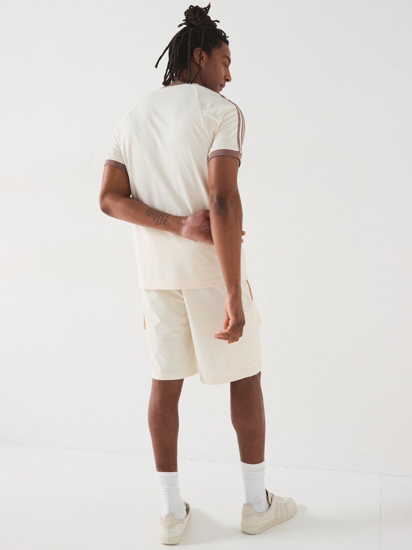 Image 4 of 6 of adidas Originals Mens Adicolor 3-Stripe T-Shirt - White