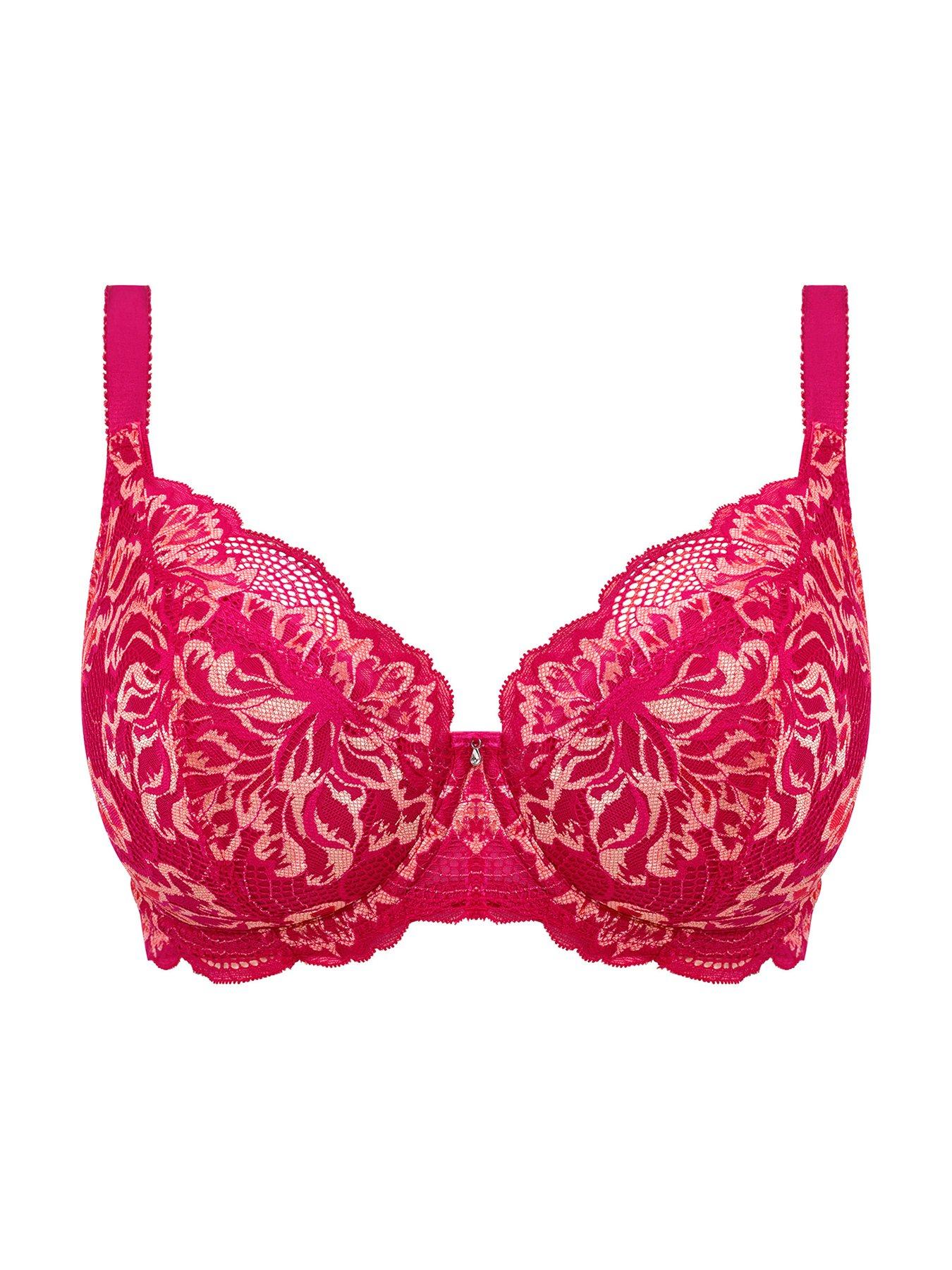 Image 4 of 4 of Fantasie Emmaline Underwired Plunge Bra - Pink