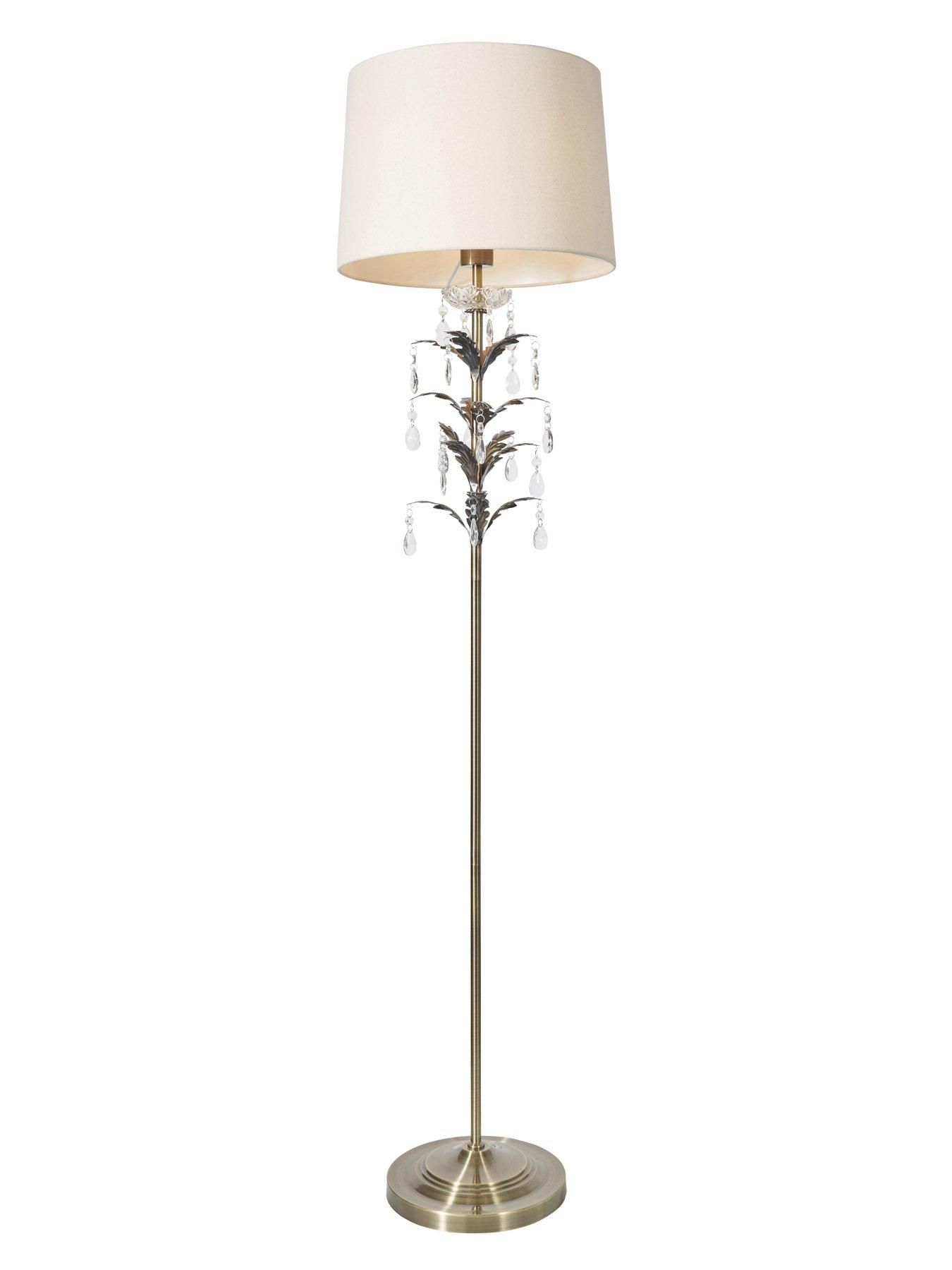 Image 3 of 5 of BHS Paisley Floor Lamp - Antique Brass