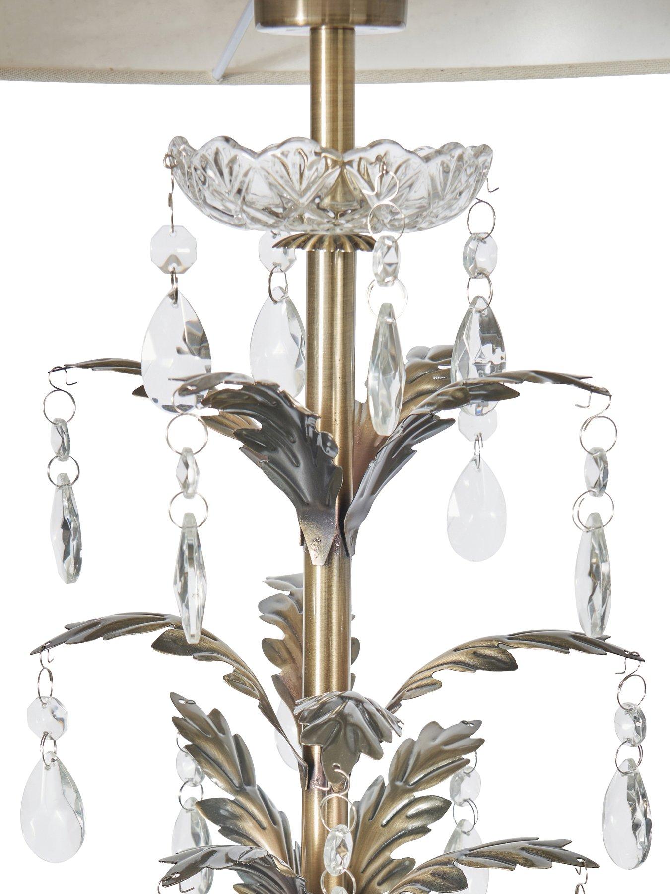 Image 4 of 5 of BHS Paisley Floor Lamp - Antique Brass