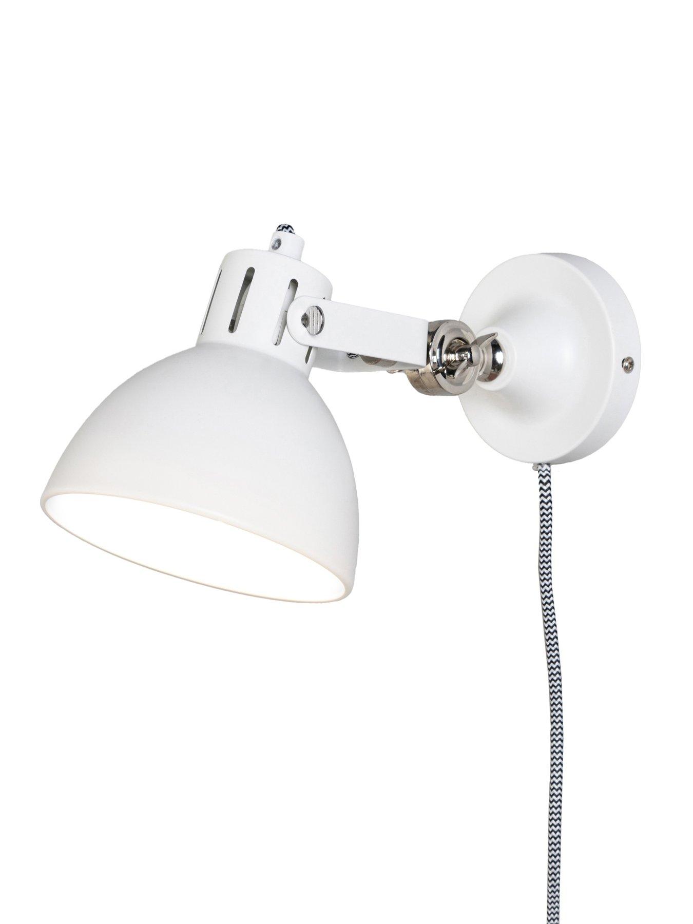 Image 3 of 4 of BHS Daria Plug In Wall Light - White