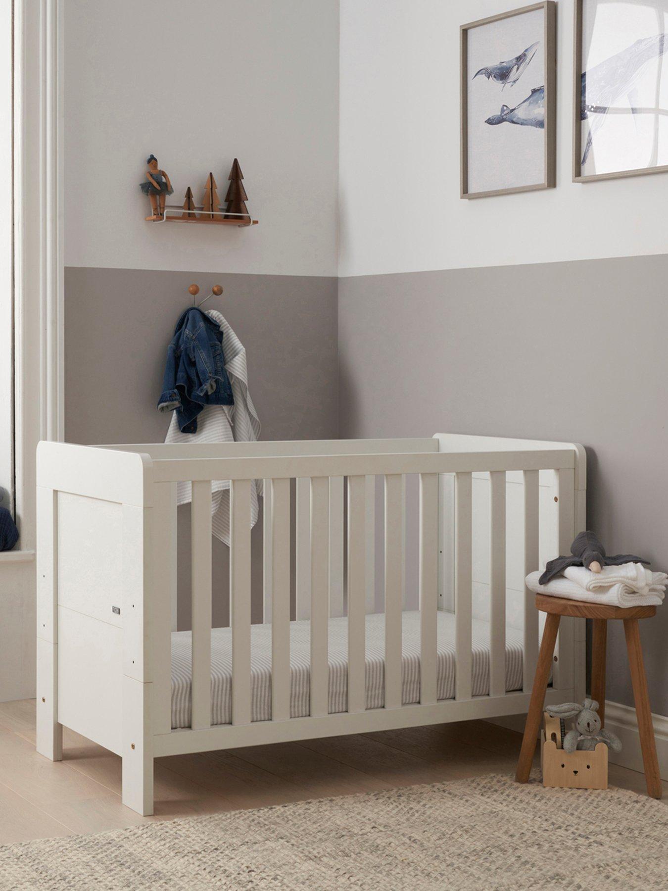 Product photograph of Tutti Bambini Alba Mini Cot Bed - White from very.co.uk