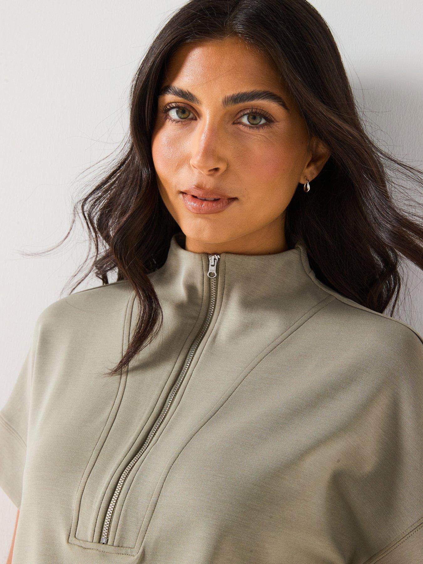 Image 4 of 6 of V by Very Half Zip Premium Sweat