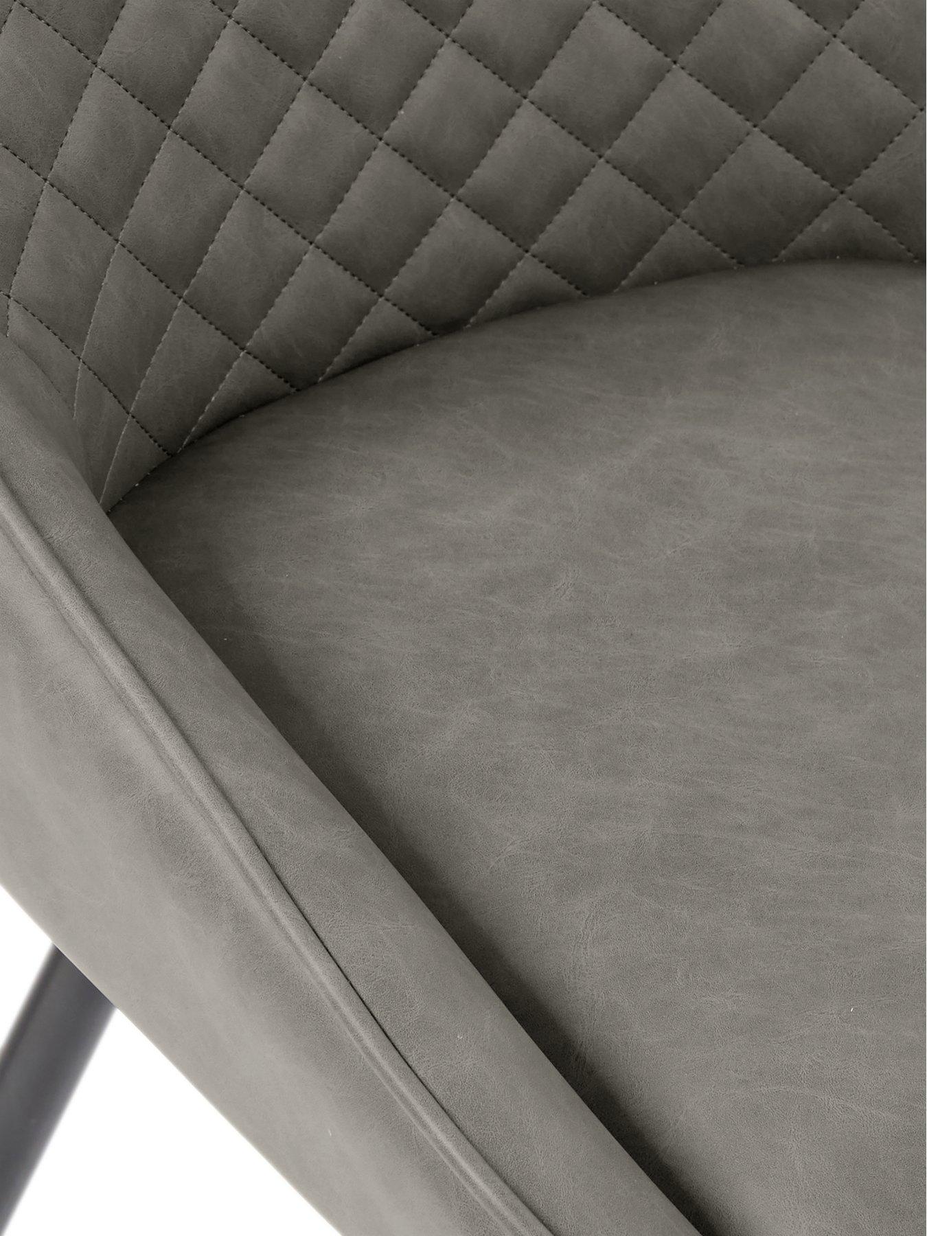 Image 6 of 6 of The Very Collection Burton 140 cm&nbsp;Dining Table + 4 Sorena Dining Chairs - Artisan Oak/Grey - FSC&reg; Certified