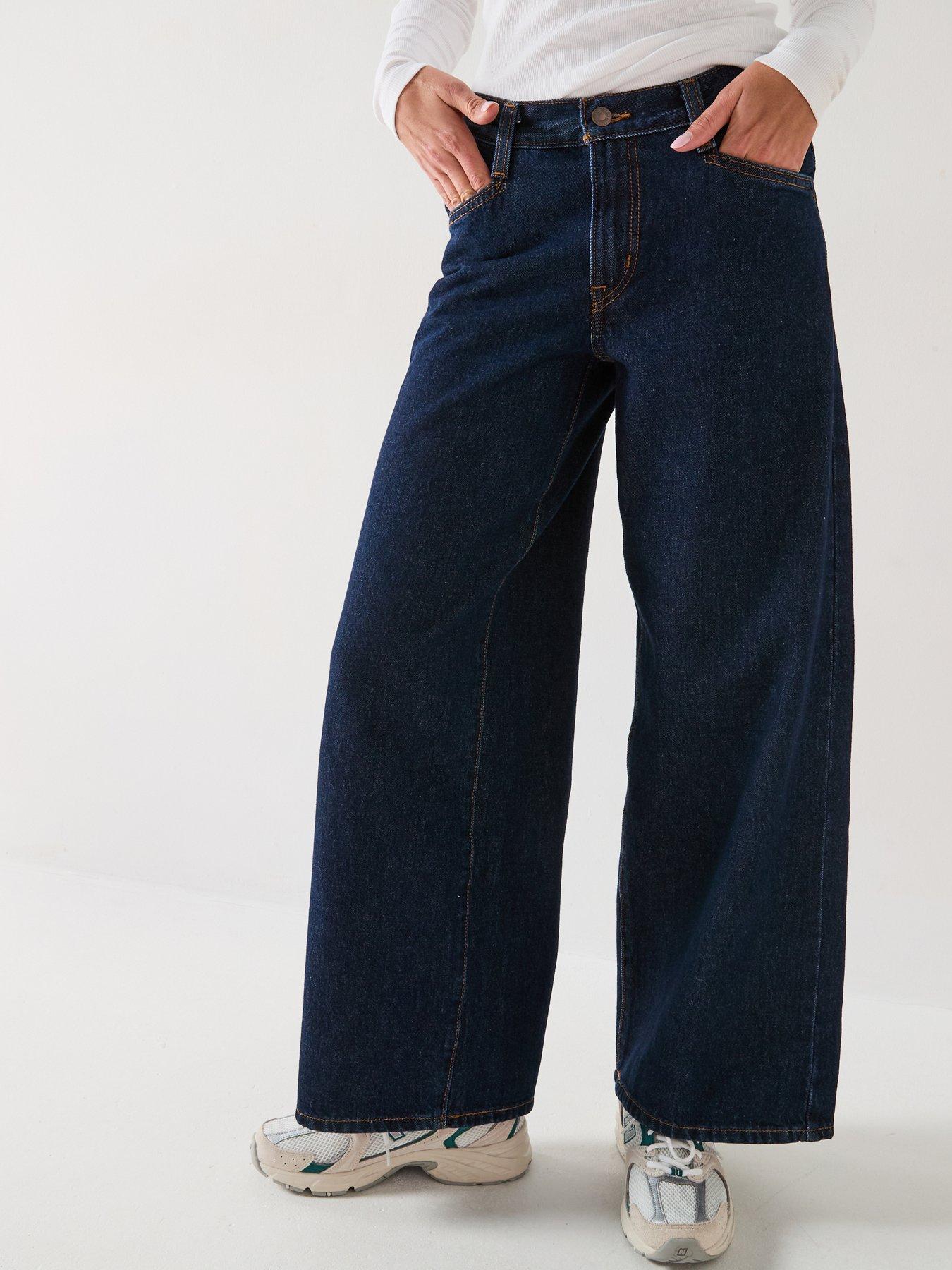 undefined 94 Baggy Wide Leg Jeans - Shaded View Navy