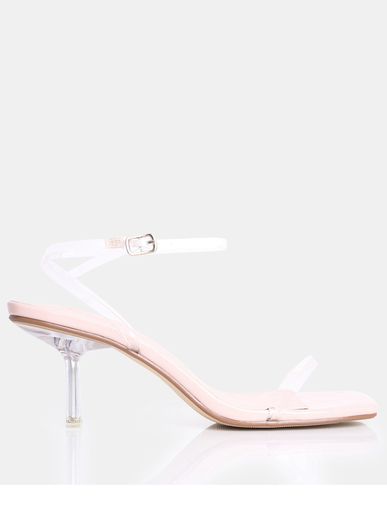 undefined Natalya Perspex Midi Heel - Nude