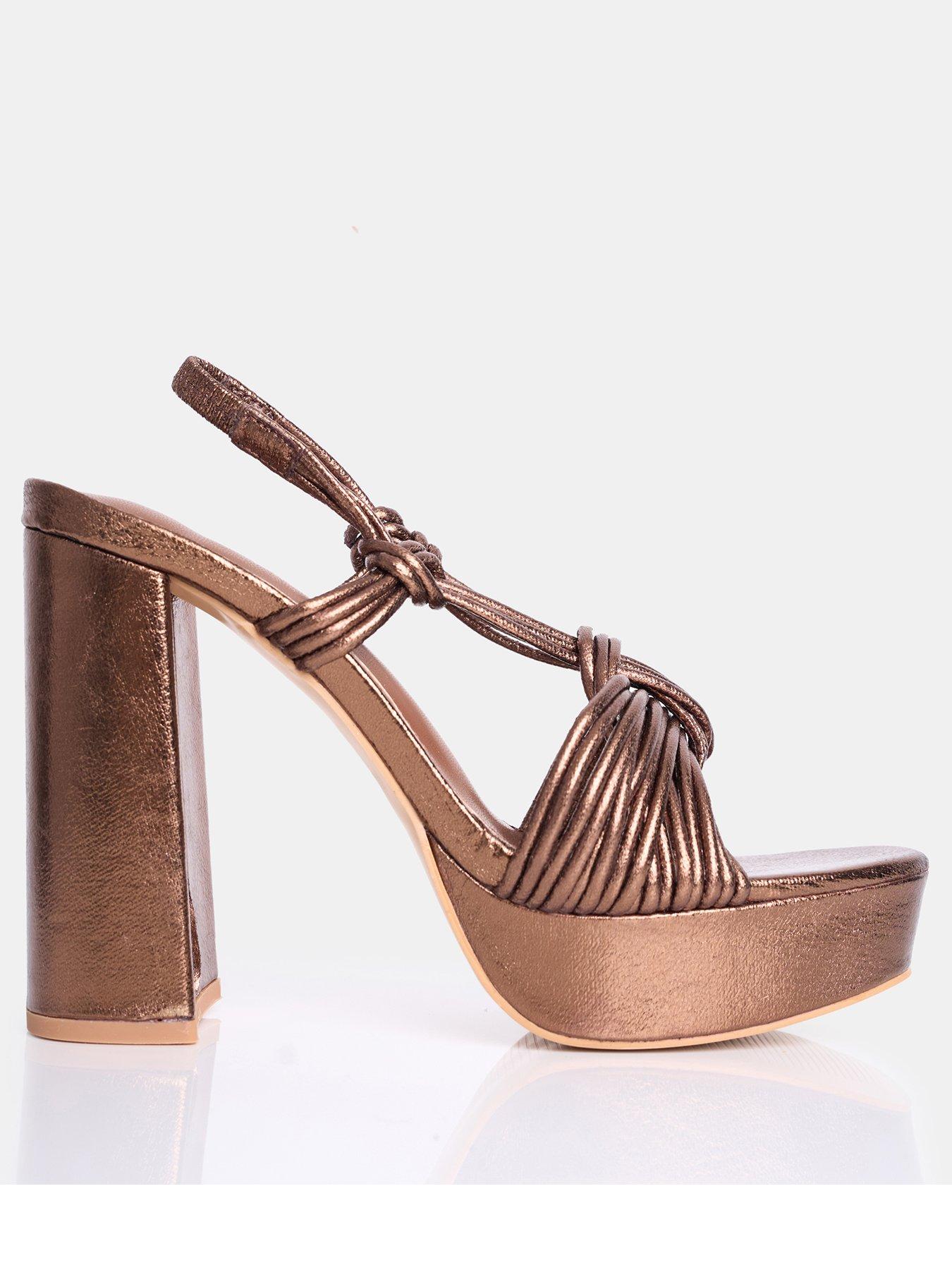 undefined Kenya Platform Heels - Bronze